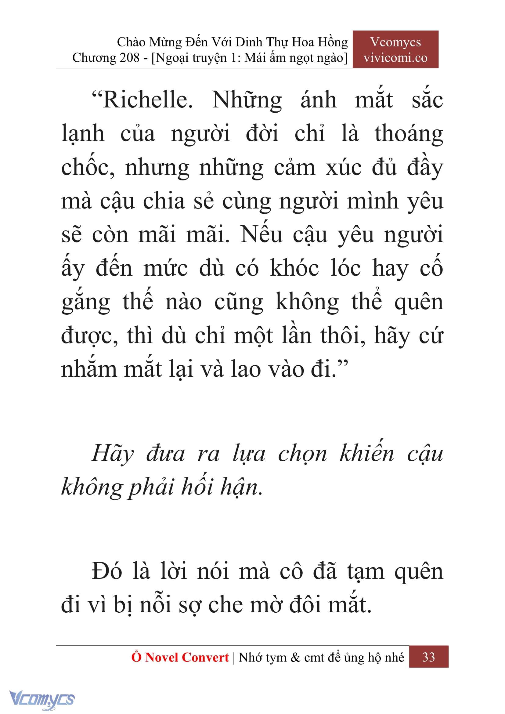 [Novel] Chào Mừng Đến Với Dinh Thự Hoa Hồng Chap 208 - Next Chap 209