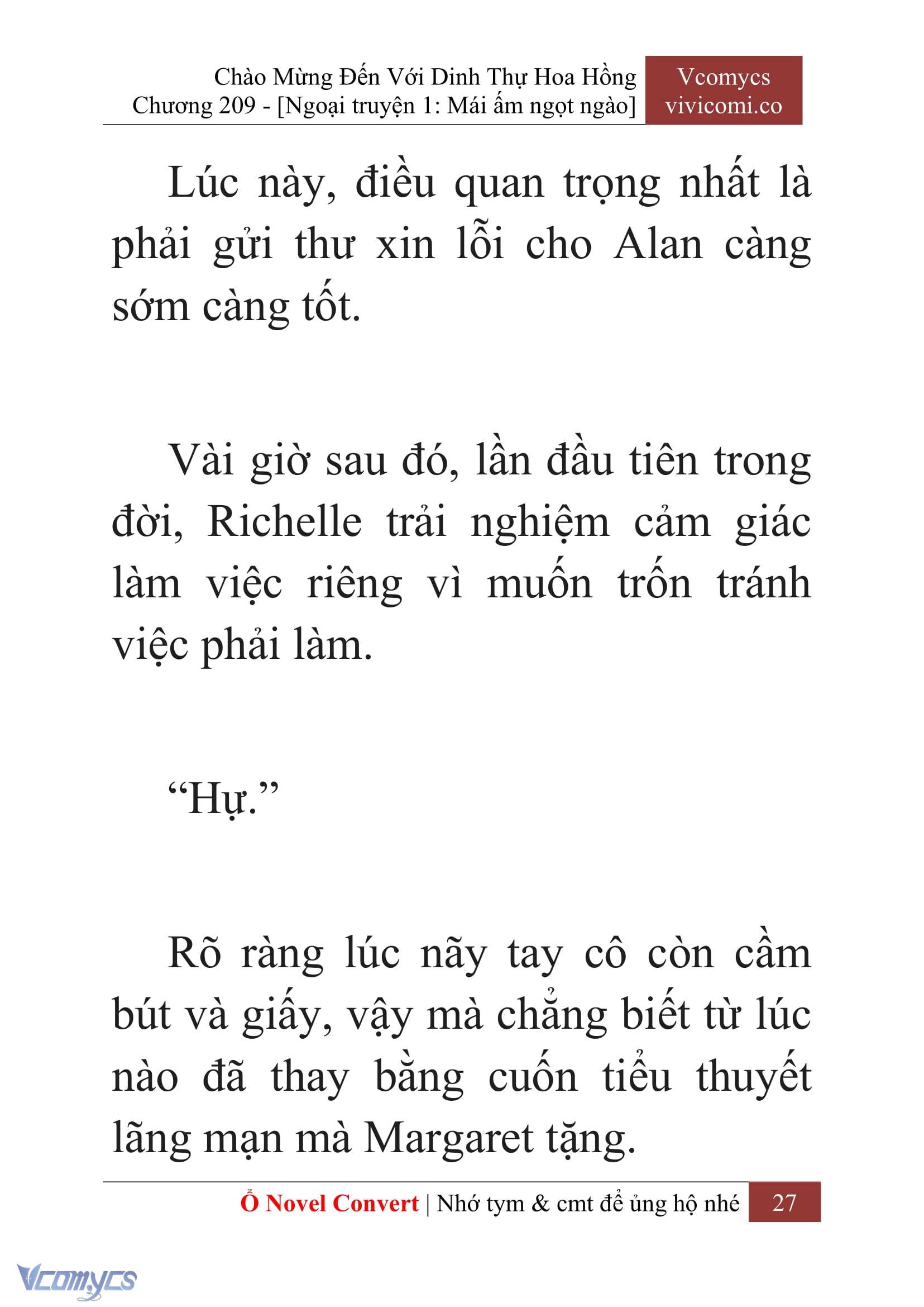 [Novel] Chào Mừng Đến Với Dinh Thự Hoa Hồng Chap 209 - Next Chap 210