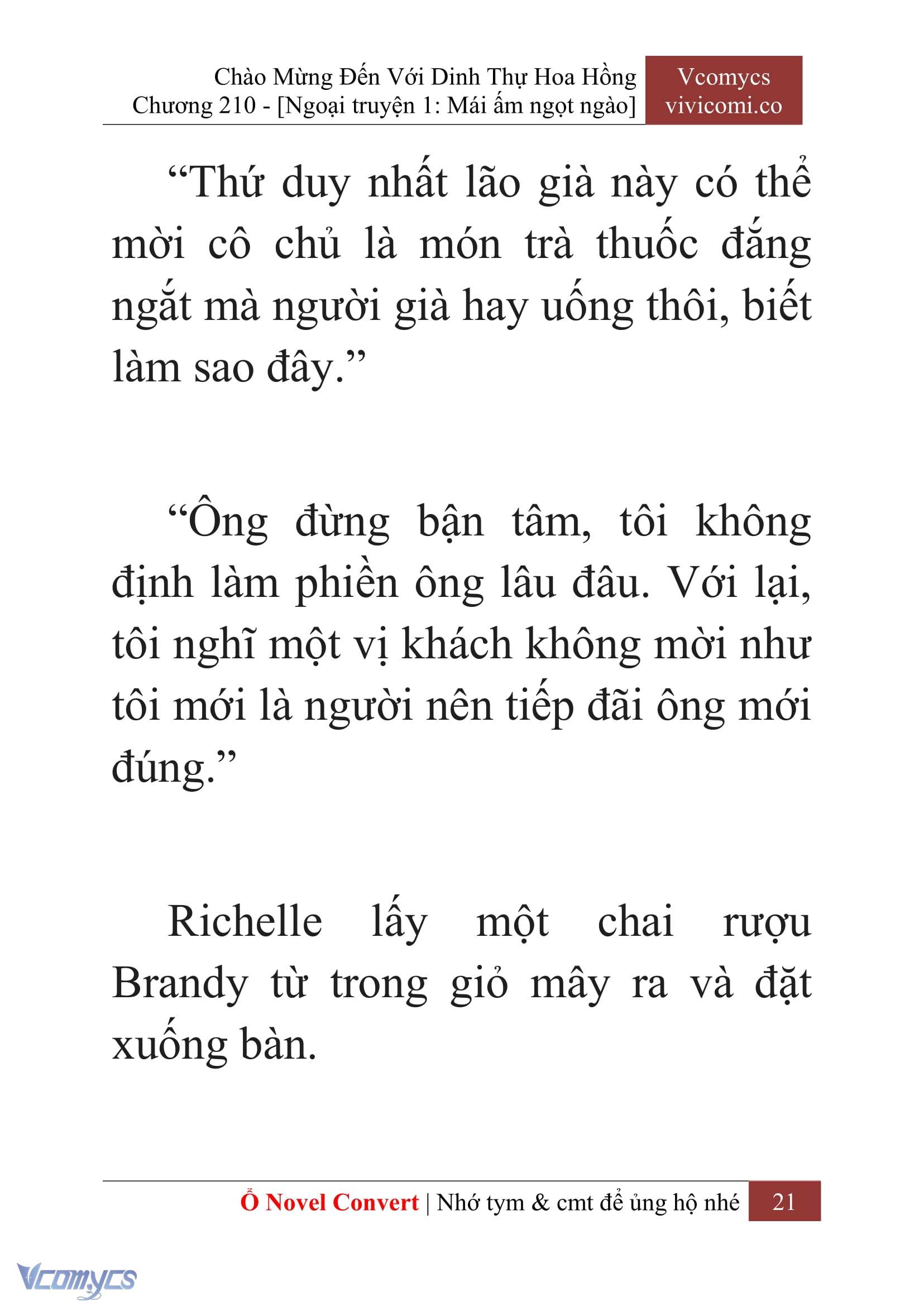 [Novel] Chào Mừng Đến Với Dinh Thự Hoa Hồng Chap 210 - Next Chap 211