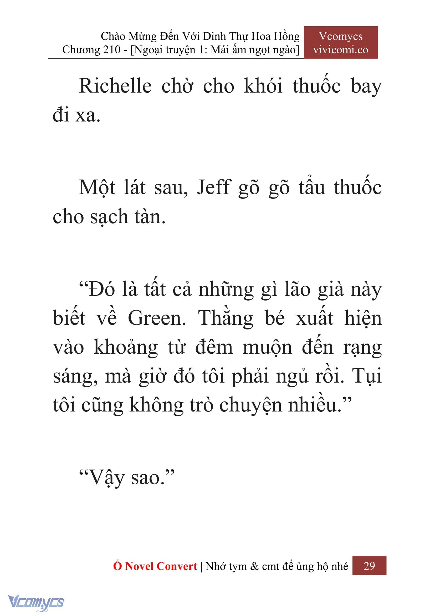 [Novel] Chào Mừng Đến Với Dinh Thự Hoa Hồng Chap 210 - Next Chap 211