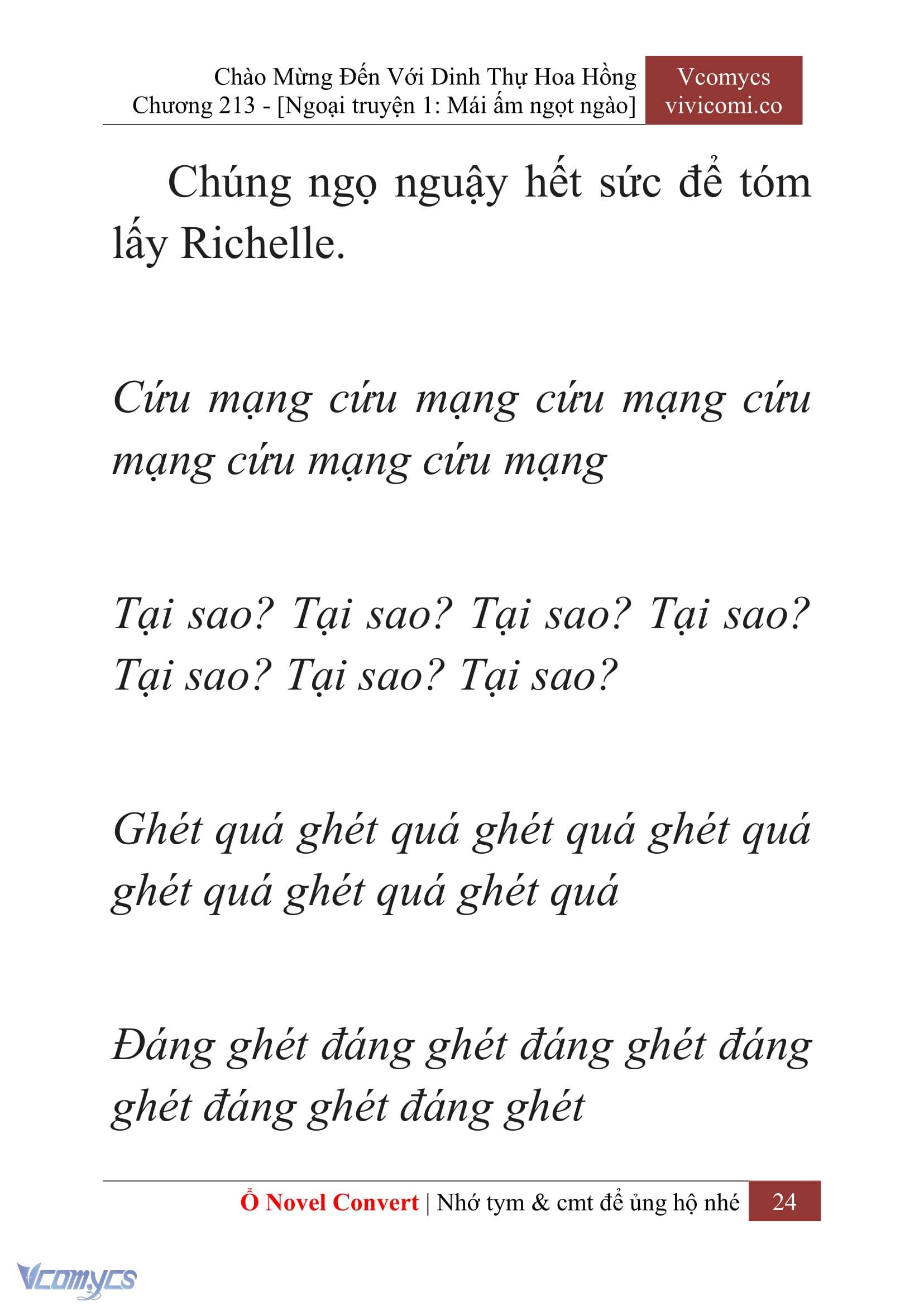 [Novel] Chào Mừng Đến Với Dinh Thự Hoa Hồng Chap 213 - Next Chap 214