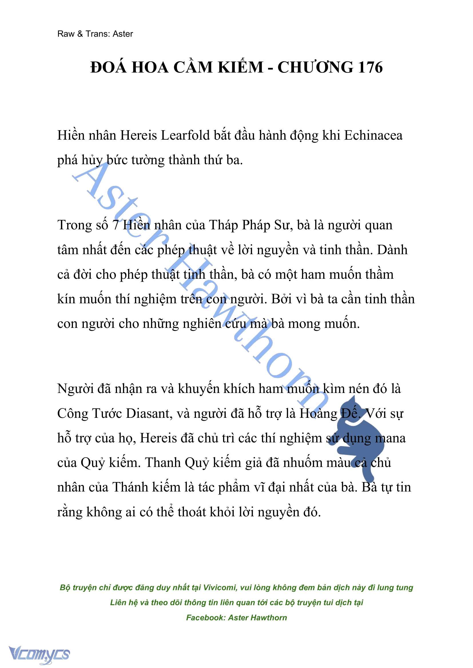 [NOVEL] Đóa Hoa Cầm Kiếm Chap 176 - Next Chap 177