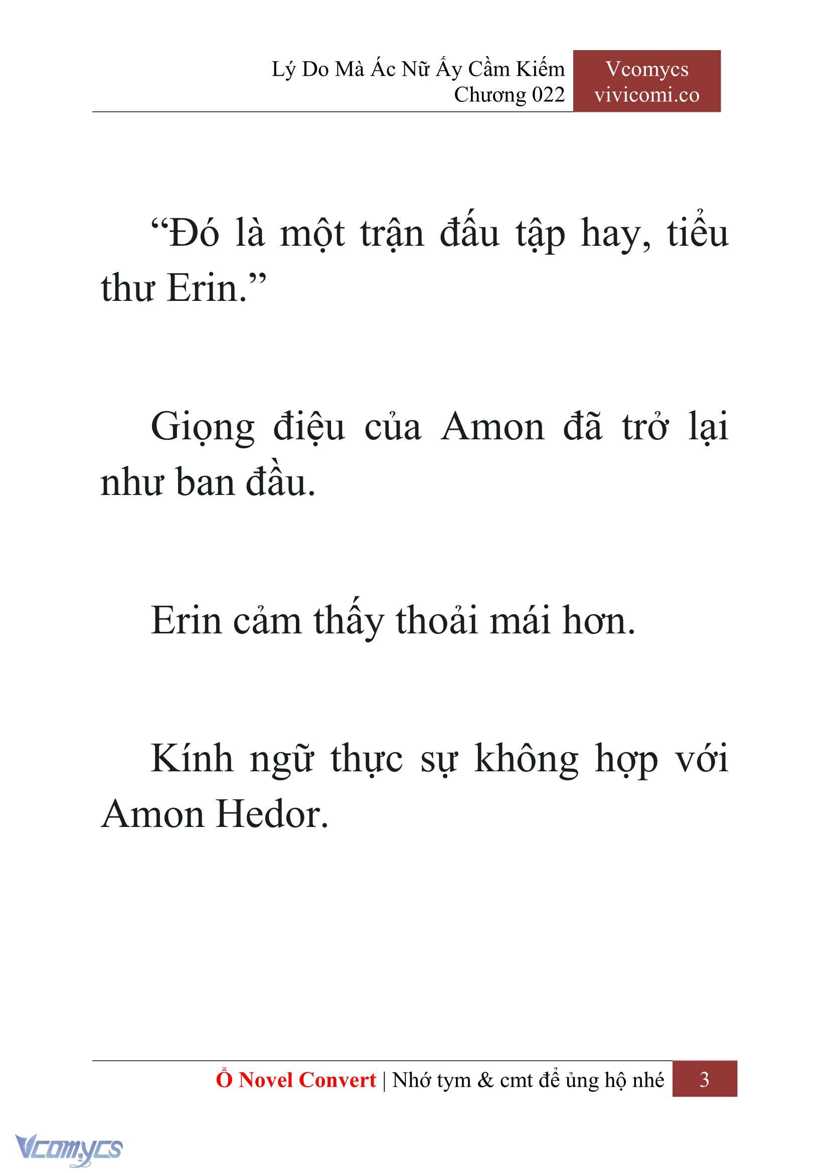 [Novel] Lý Do Mà Ác Nữ Ấy Cầm Kiếm Chap 22 - Next Chap 23