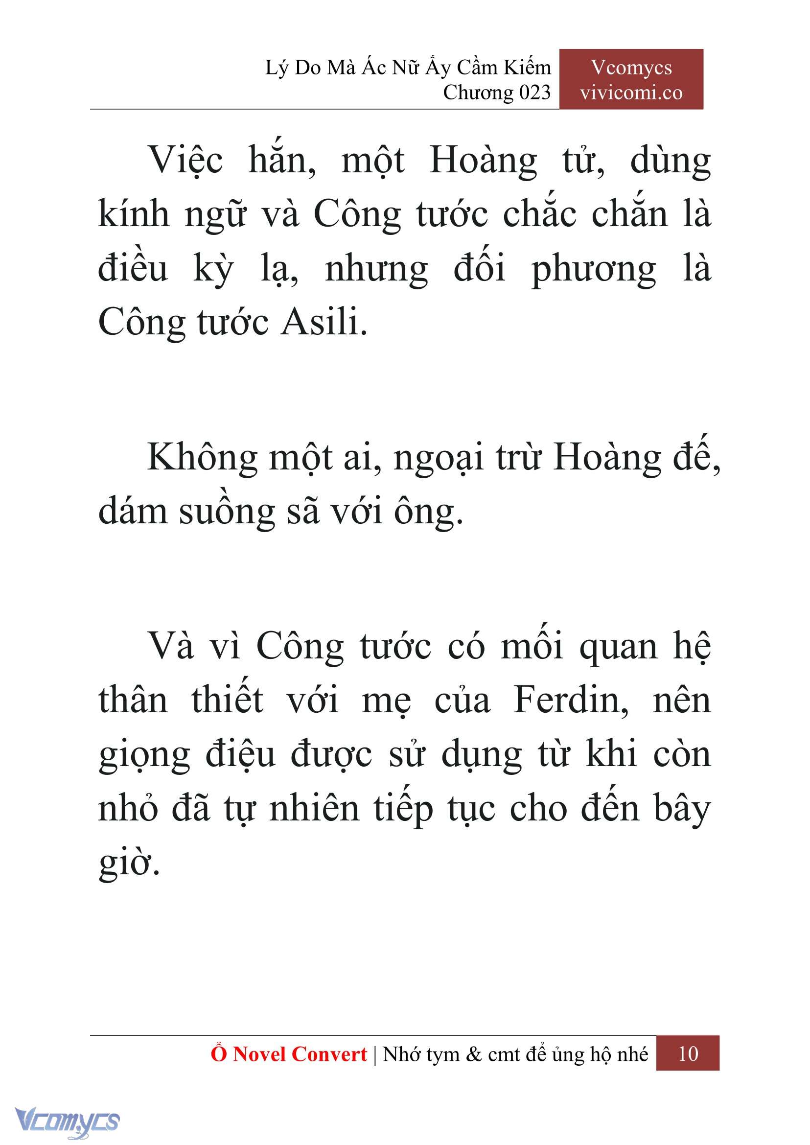 [Novel] Lý Do Mà Ác Nữ Ấy Cầm Kiếm Chap 23 - Next Chap 24
