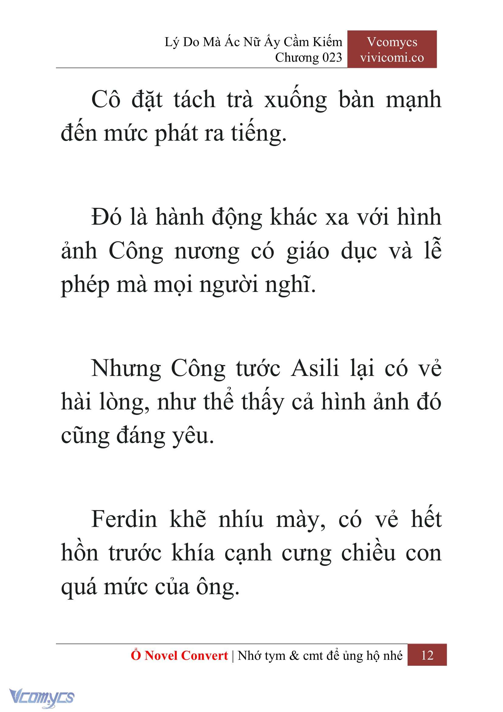 [Novel] Lý Do Mà Ác Nữ Ấy Cầm Kiếm Chap 23 - Next Chap 24