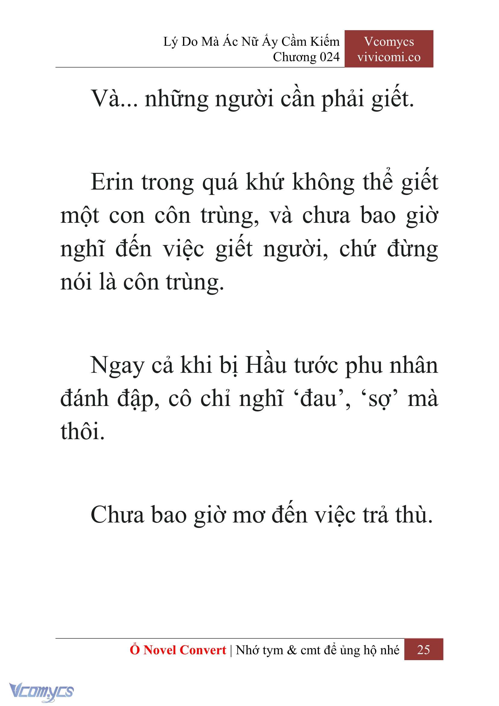 [Novel] Lý Do Mà Ác Nữ Ấy Cầm Kiếm Chap 24 - Next Chap 25