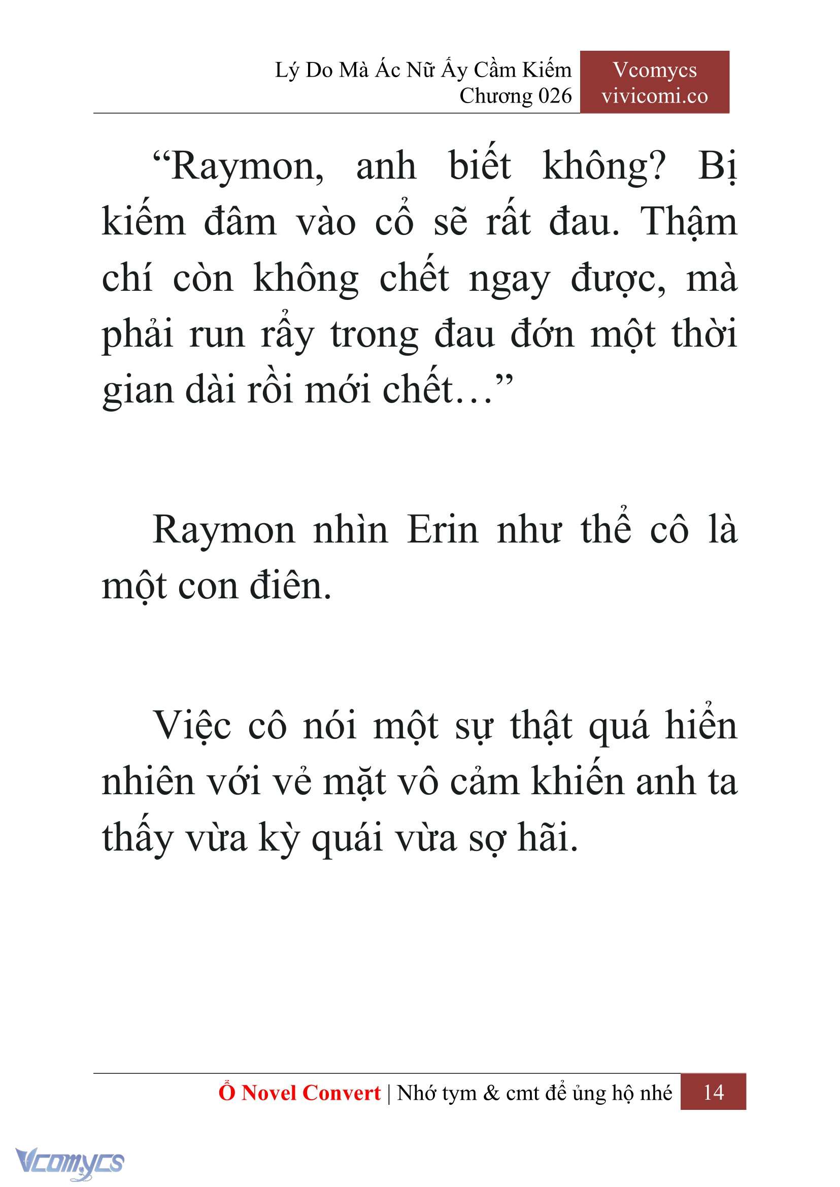 [Novel] Lý Do Mà Ác Nữ Ấy Cầm Kiếm Chap 26 - Next Chap 27
