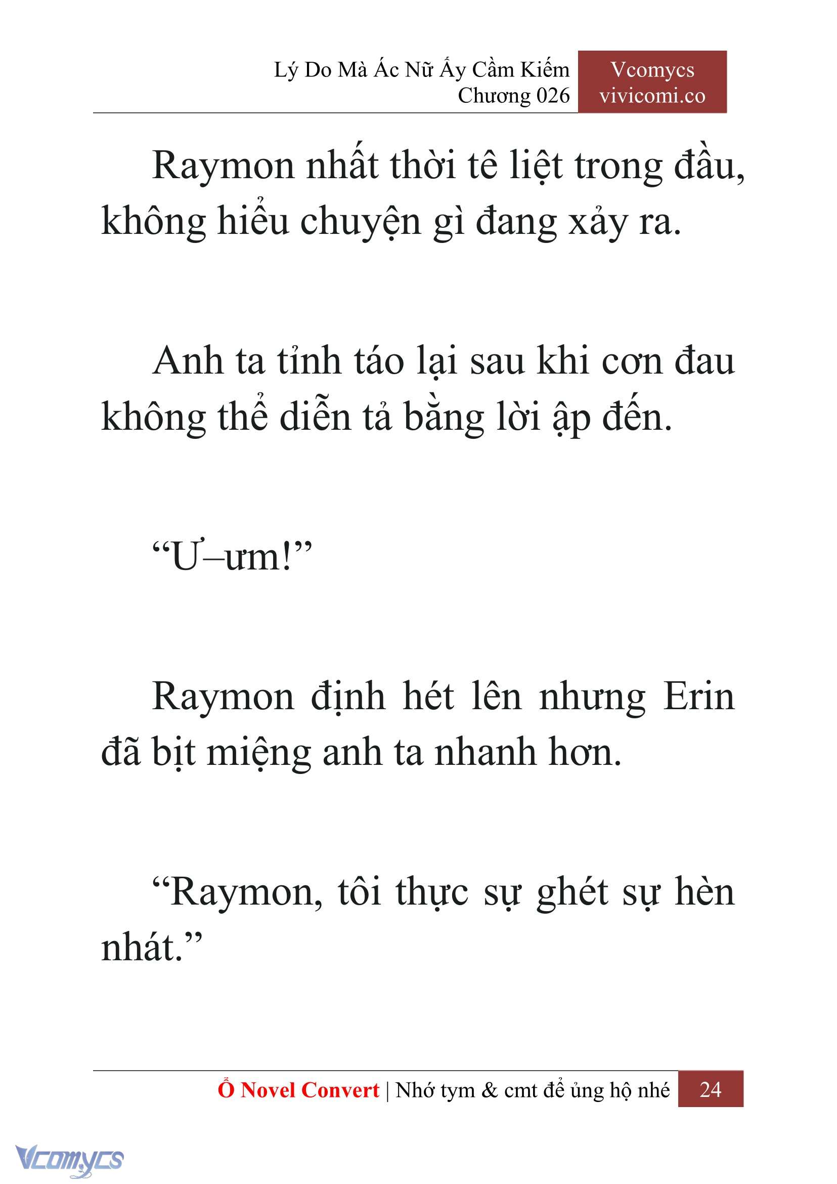 [Novel] Lý Do Mà Ác Nữ Ấy Cầm Kiếm Chap 26 - Next Chap 27