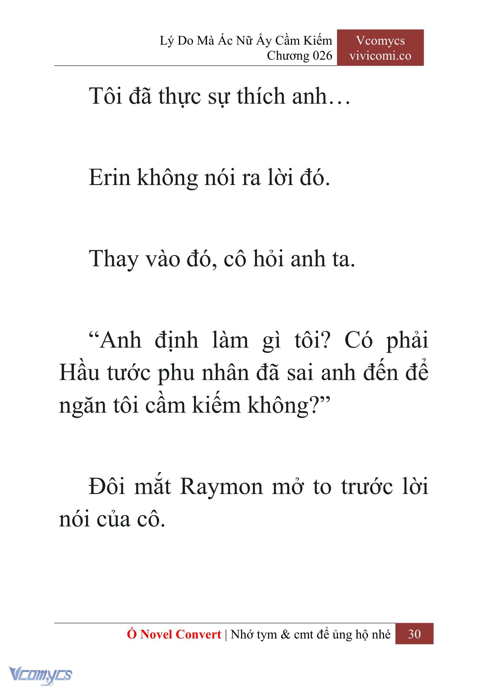 [Novel] Lý Do Mà Ác Nữ Ấy Cầm Kiếm Chap 26 - Next Chap 27