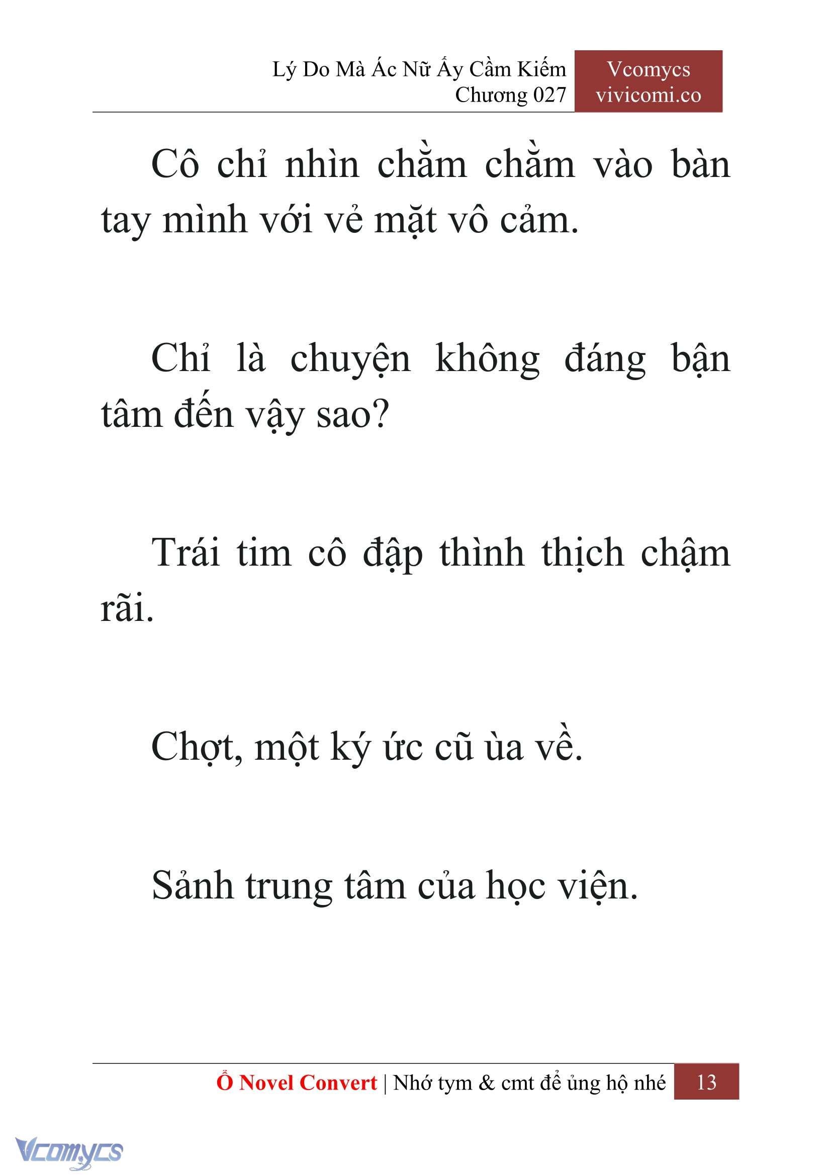 [Novel] Lý Do Mà Ác Nữ Ấy Cầm Kiếm Chap 27 - Next Chap 28