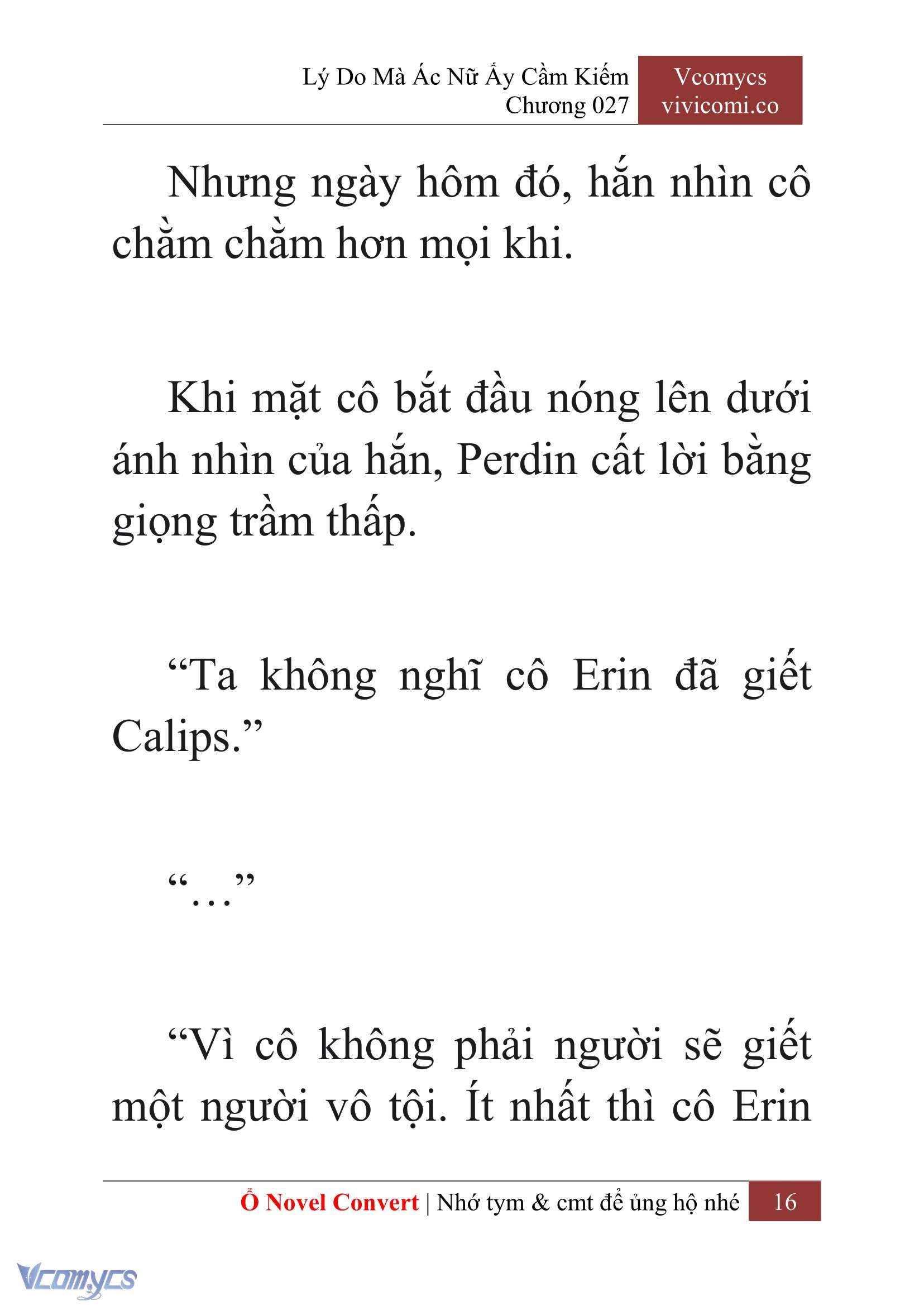 [Novel] Lý Do Mà Ác Nữ Ấy Cầm Kiếm Chap 27 - Next Chap 28