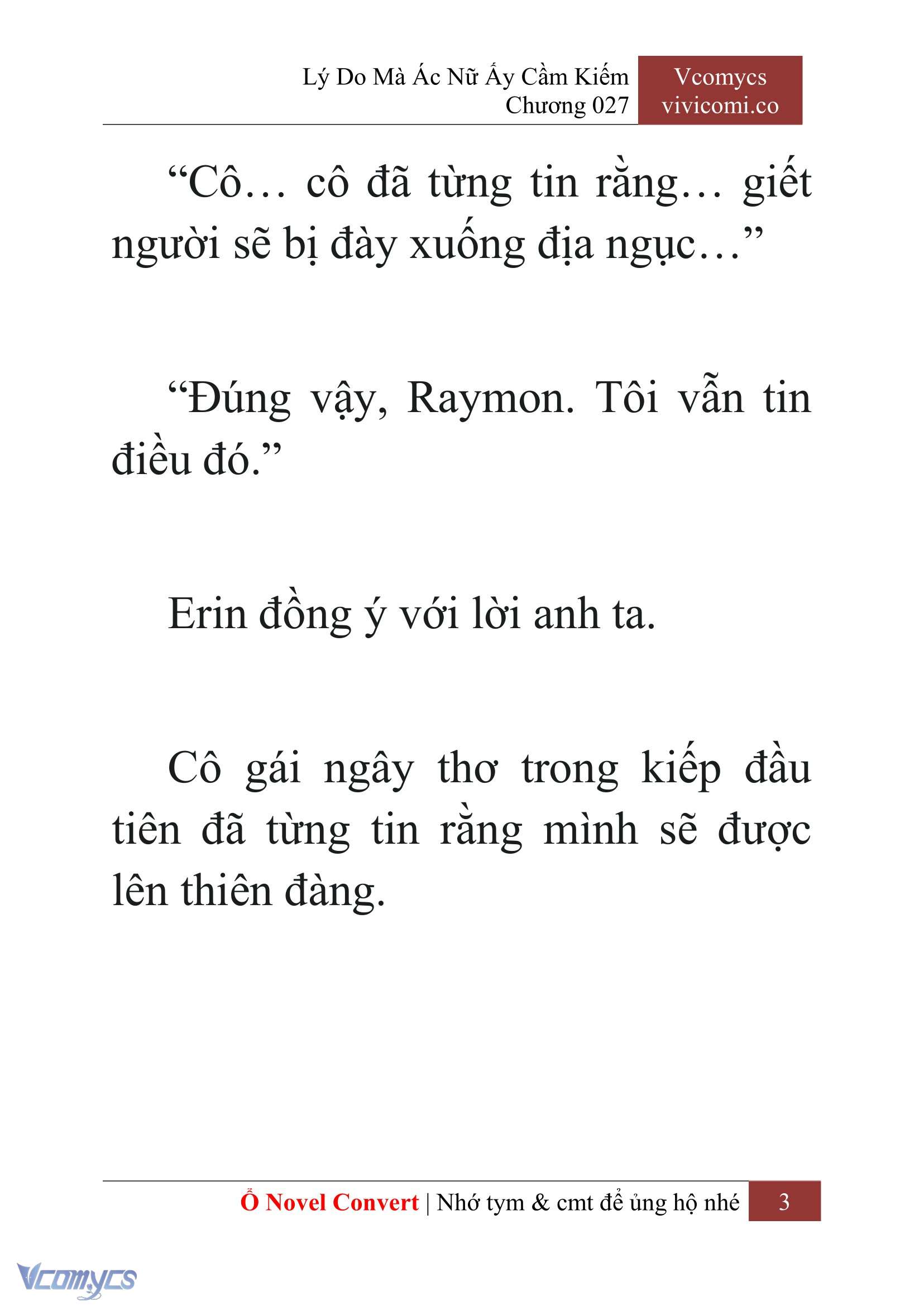 [Novel] Lý Do Mà Ác Nữ Ấy Cầm Kiếm Chap 27 - Next Chap 28