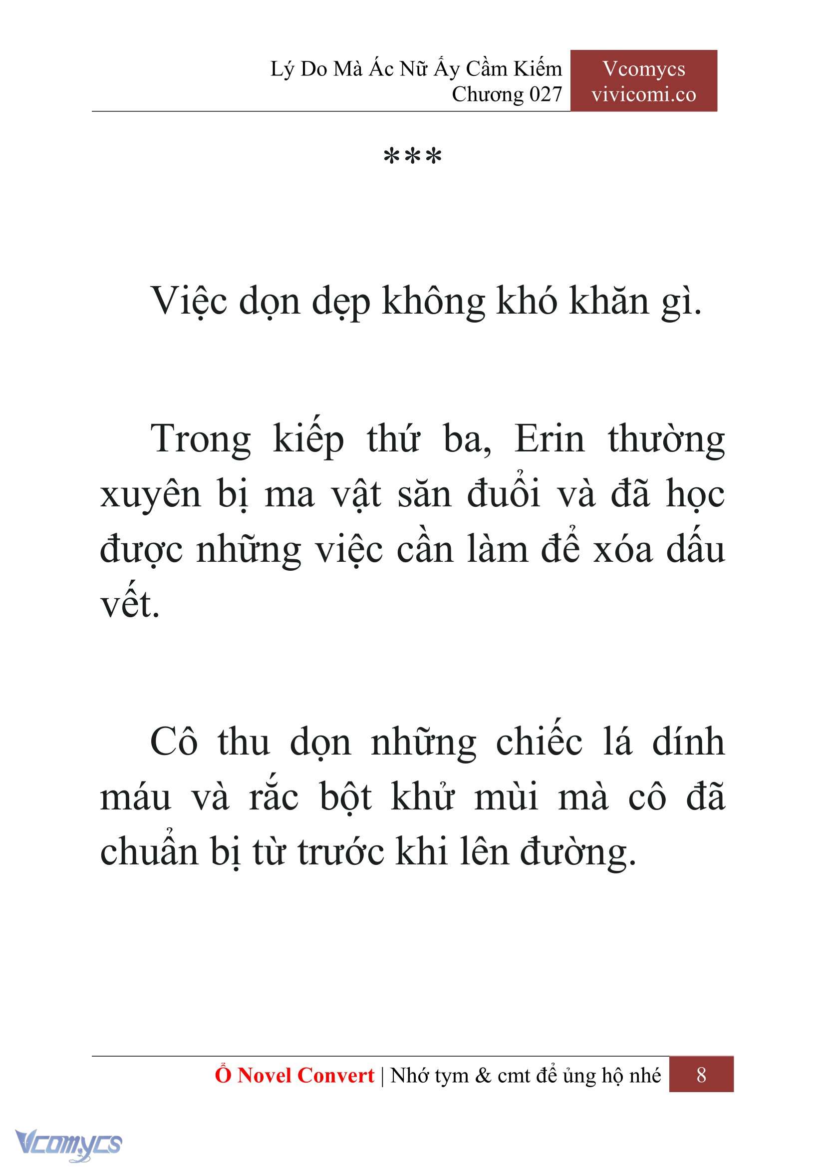 [Novel] Lý Do Mà Ác Nữ Ấy Cầm Kiếm Chap 27 - Next Chap 28