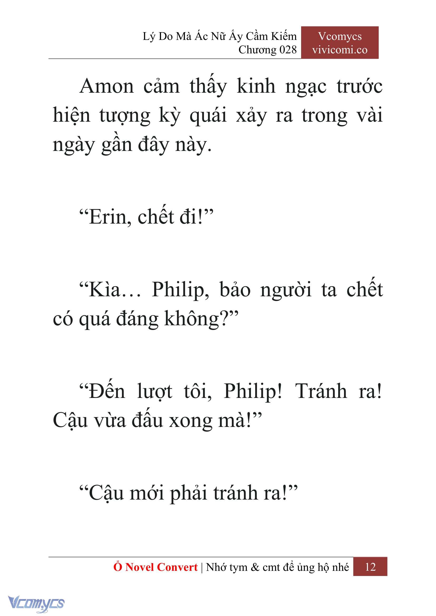 [Novel] Lý Do Mà Ác Nữ Ấy Cầm Kiếm Chap 28 - Next Chap 29