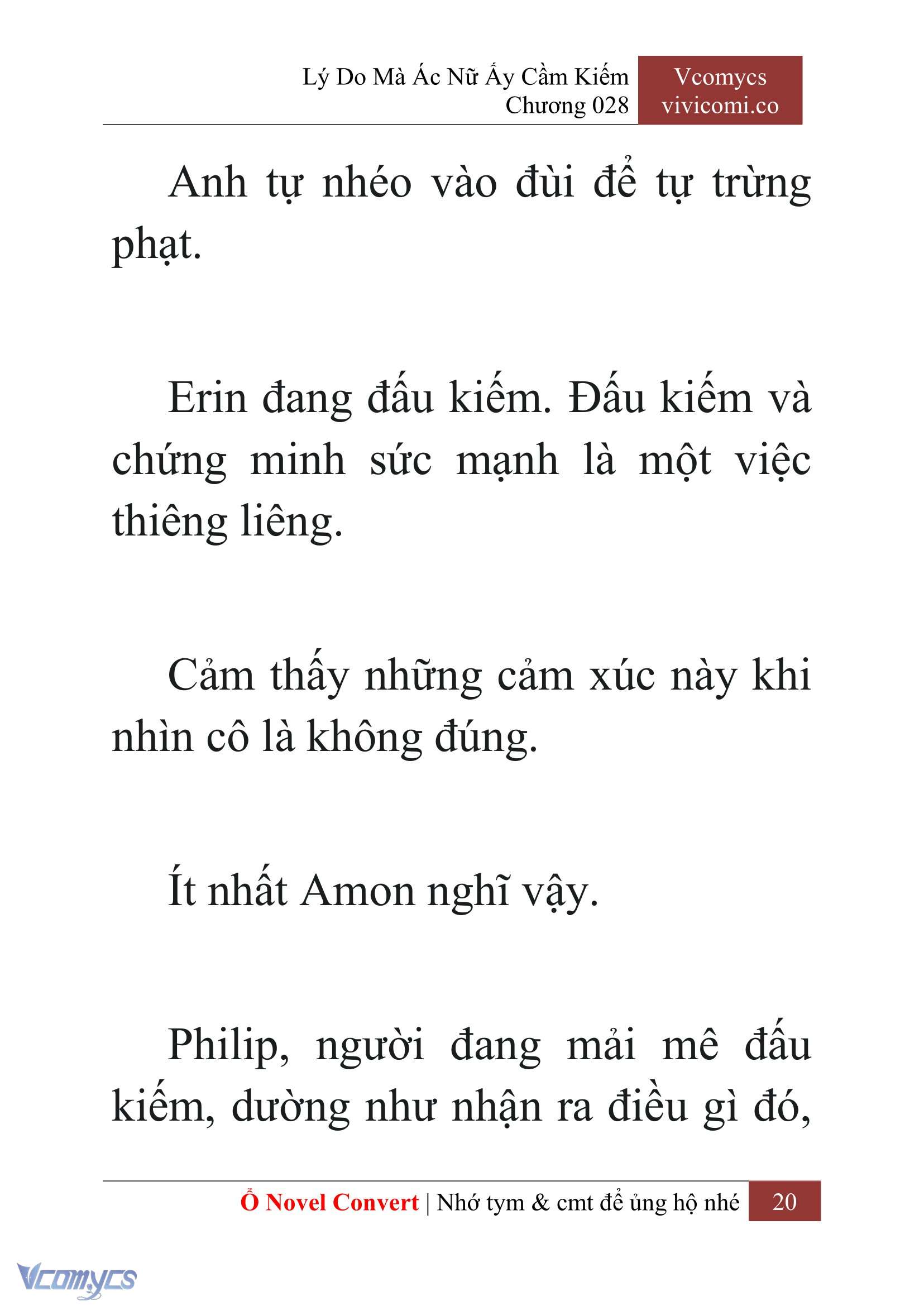 [Novel] Lý Do Mà Ác Nữ Ấy Cầm Kiếm Chap 28 - Next Chap 29