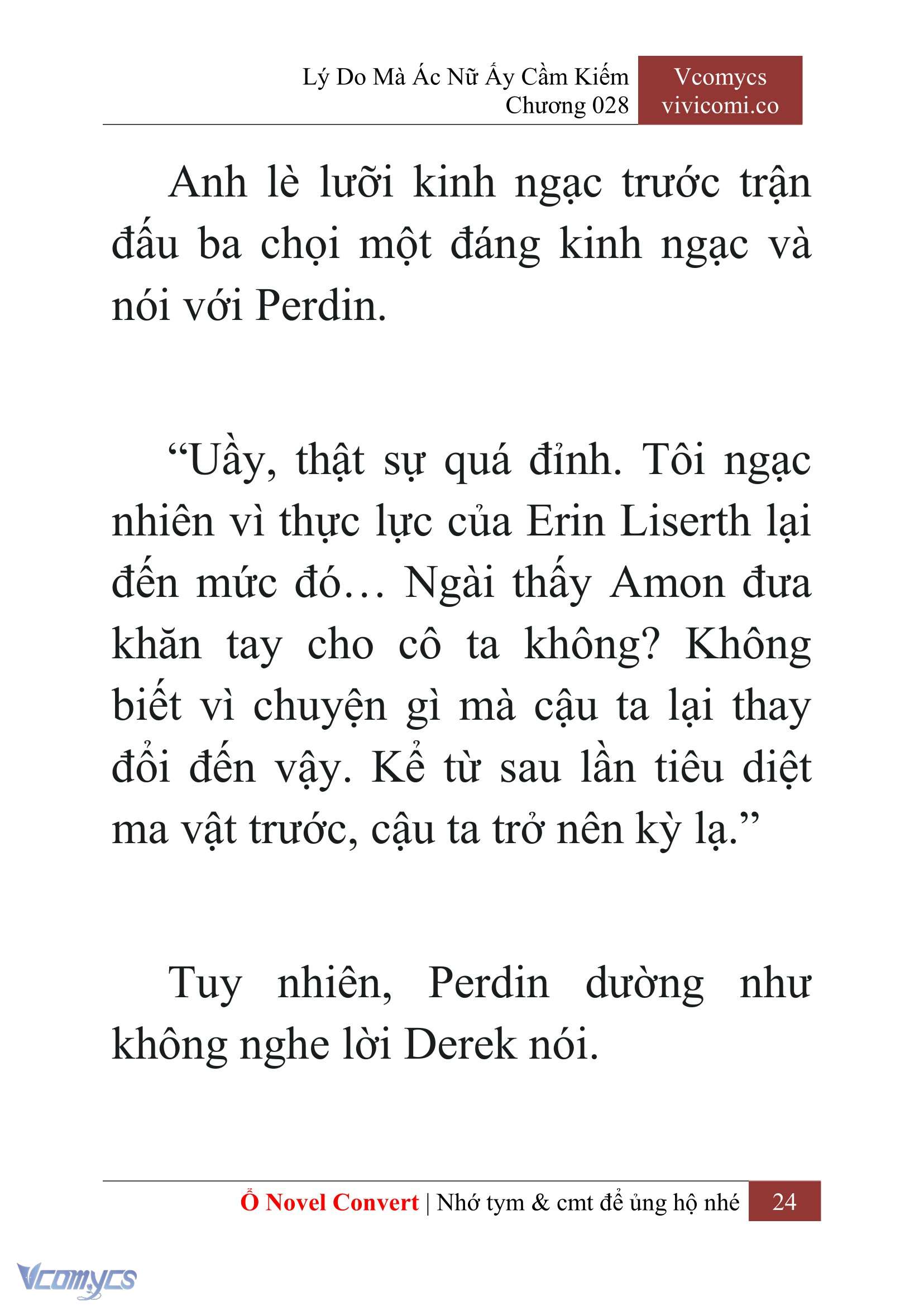 [Novel] Lý Do Mà Ác Nữ Ấy Cầm Kiếm Chap 28 - Next Chap 29