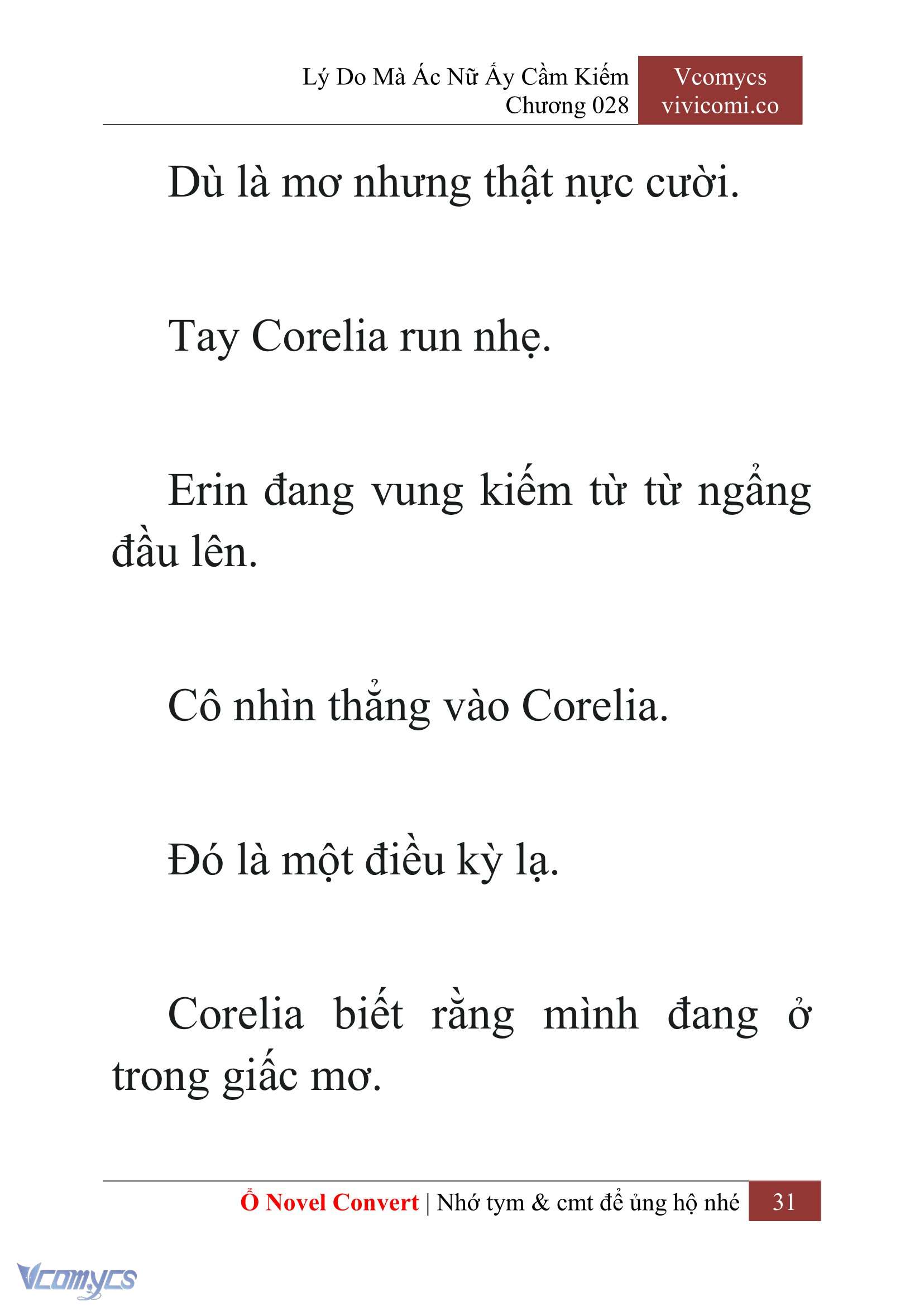 [Novel] Lý Do Mà Ác Nữ Ấy Cầm Kiếm Chap 28 - Next Chap 29