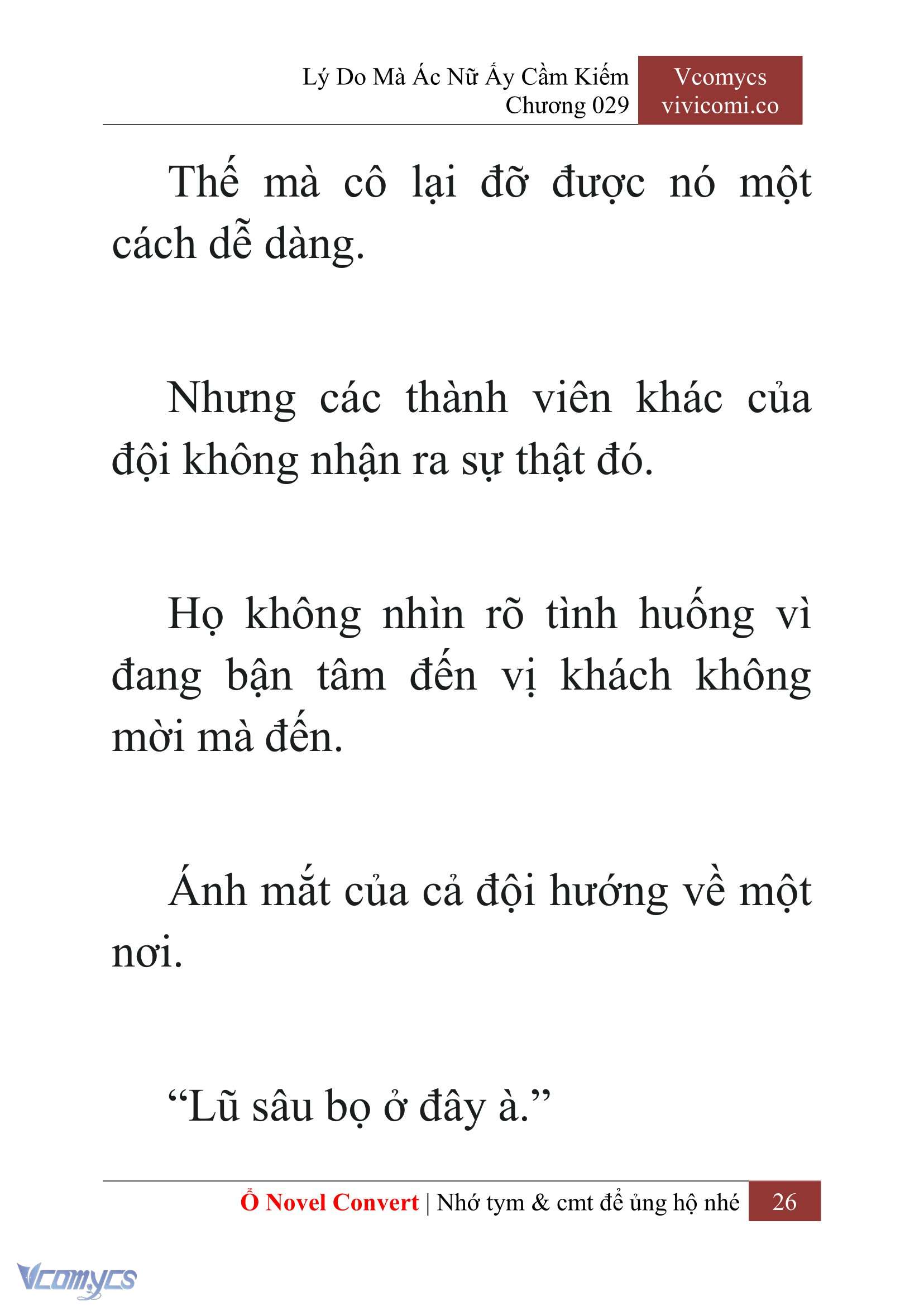 [Novel] Lý Do Mà Ác Nữ Ấy Cầm Kiếm Chap 29 - Next Chap 30