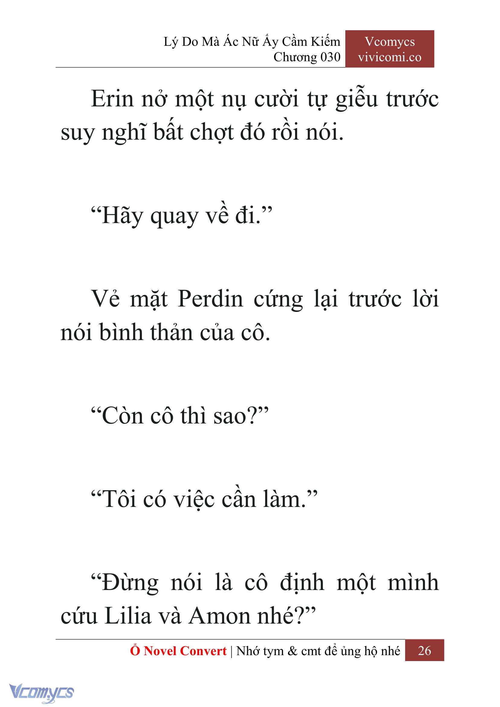 [Novel] Lý Do Mà Ác Nữ Ấy Cầm Kiếm Chap 30 - Next Chap 31