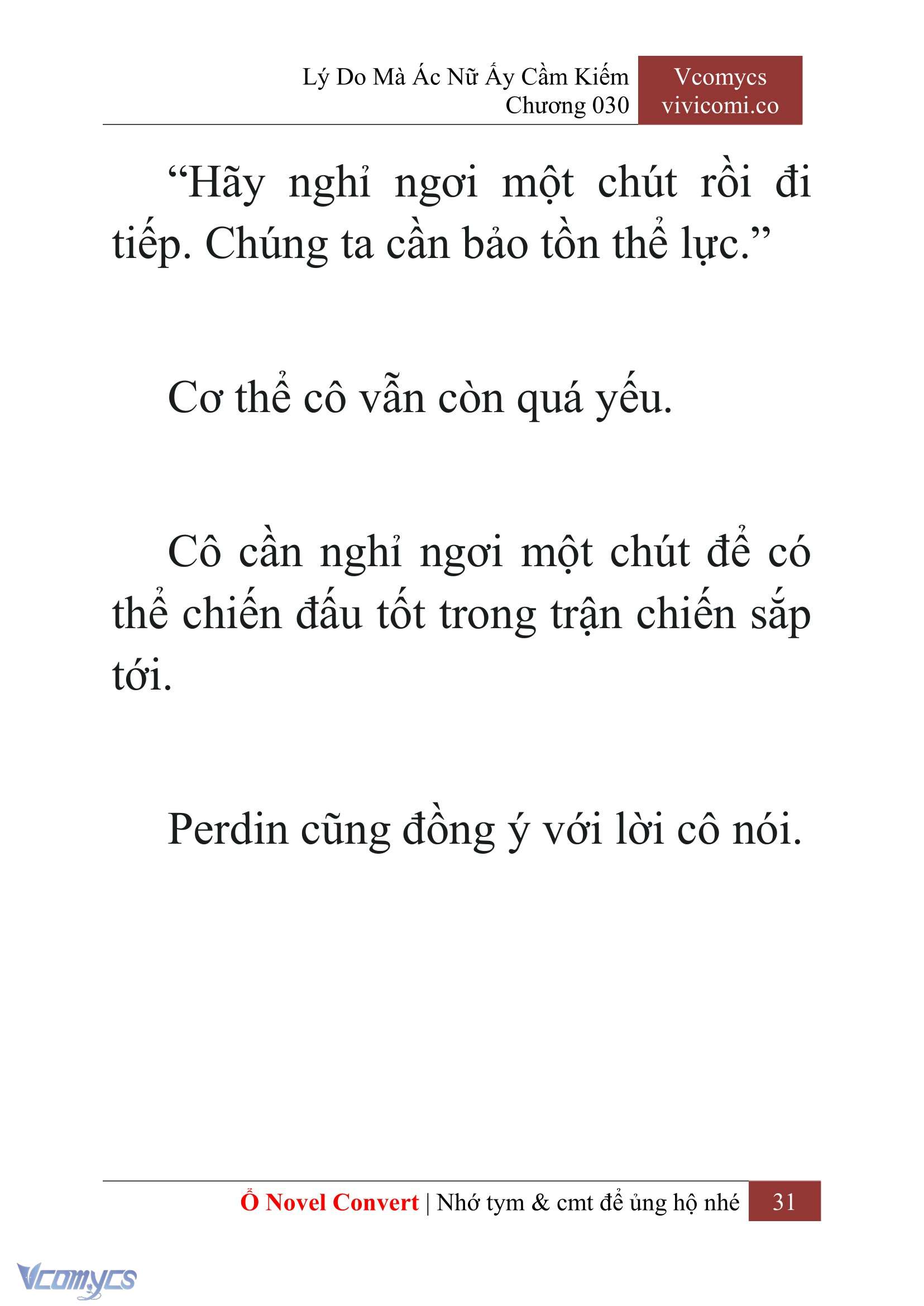 [Novel] Lý Do Mà Ác Nữ Ấy Cầm Kiếm Chap 30 - Next Chap 31