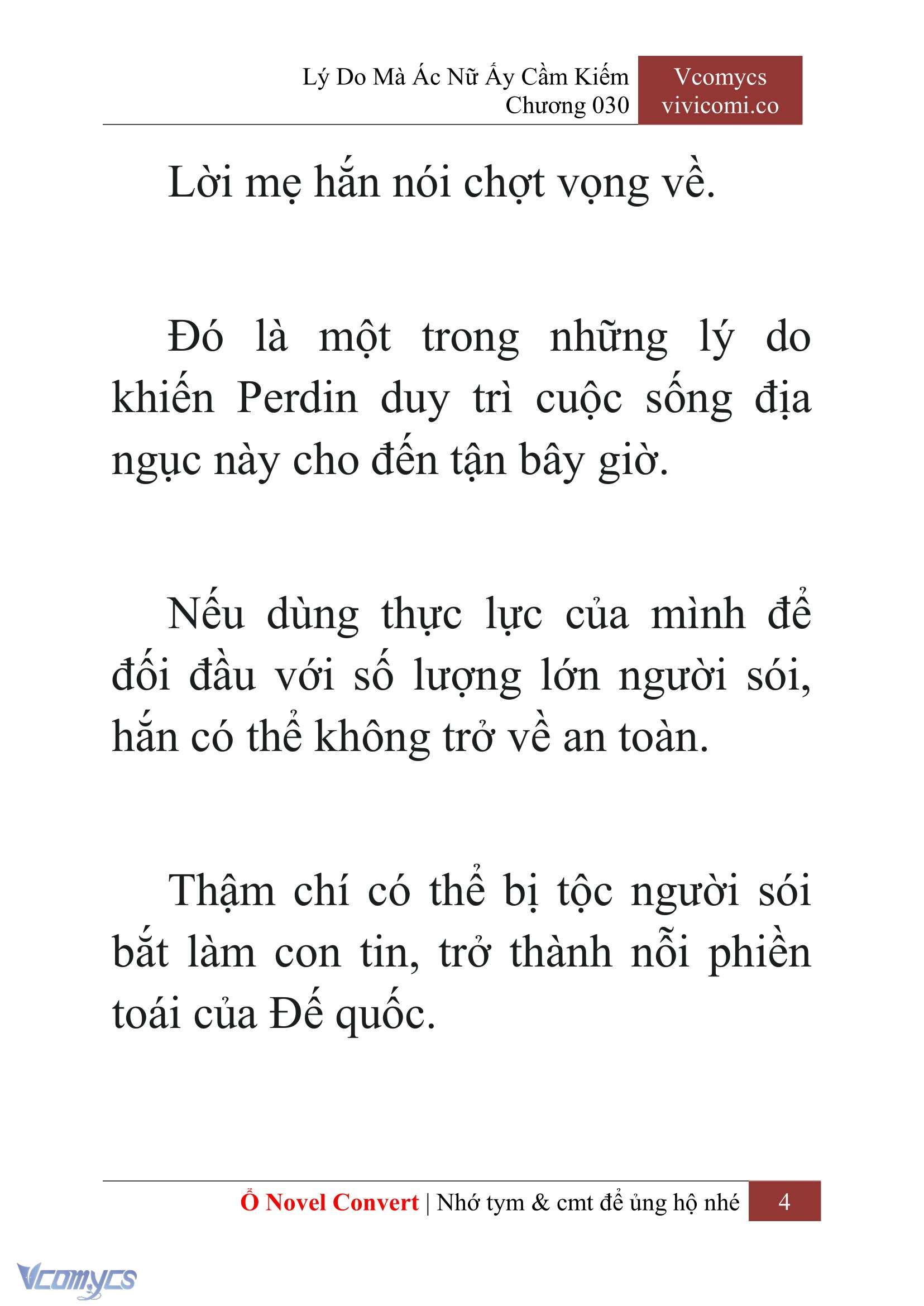 [Novel] Lý Do Mà Ác Nữ Ấy Cầm Kiếm Chap 30 - Next Chap 31
