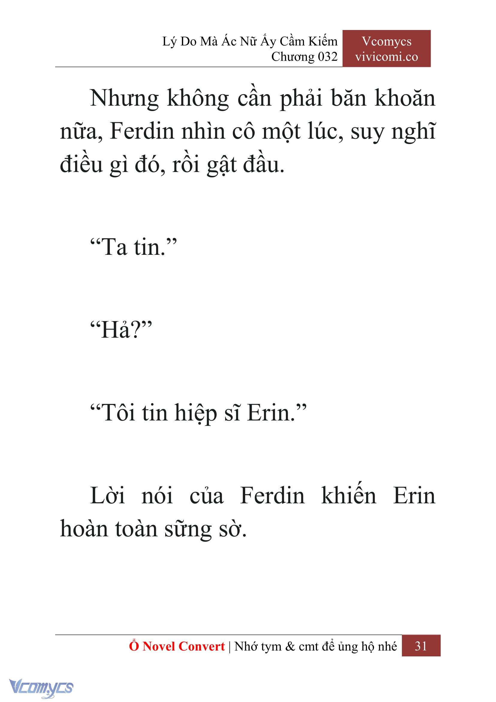 [Novel] Lý Do Mà Ác Nữ Ấy Cầm Kiếm Chap 32 - Next Chap 33
