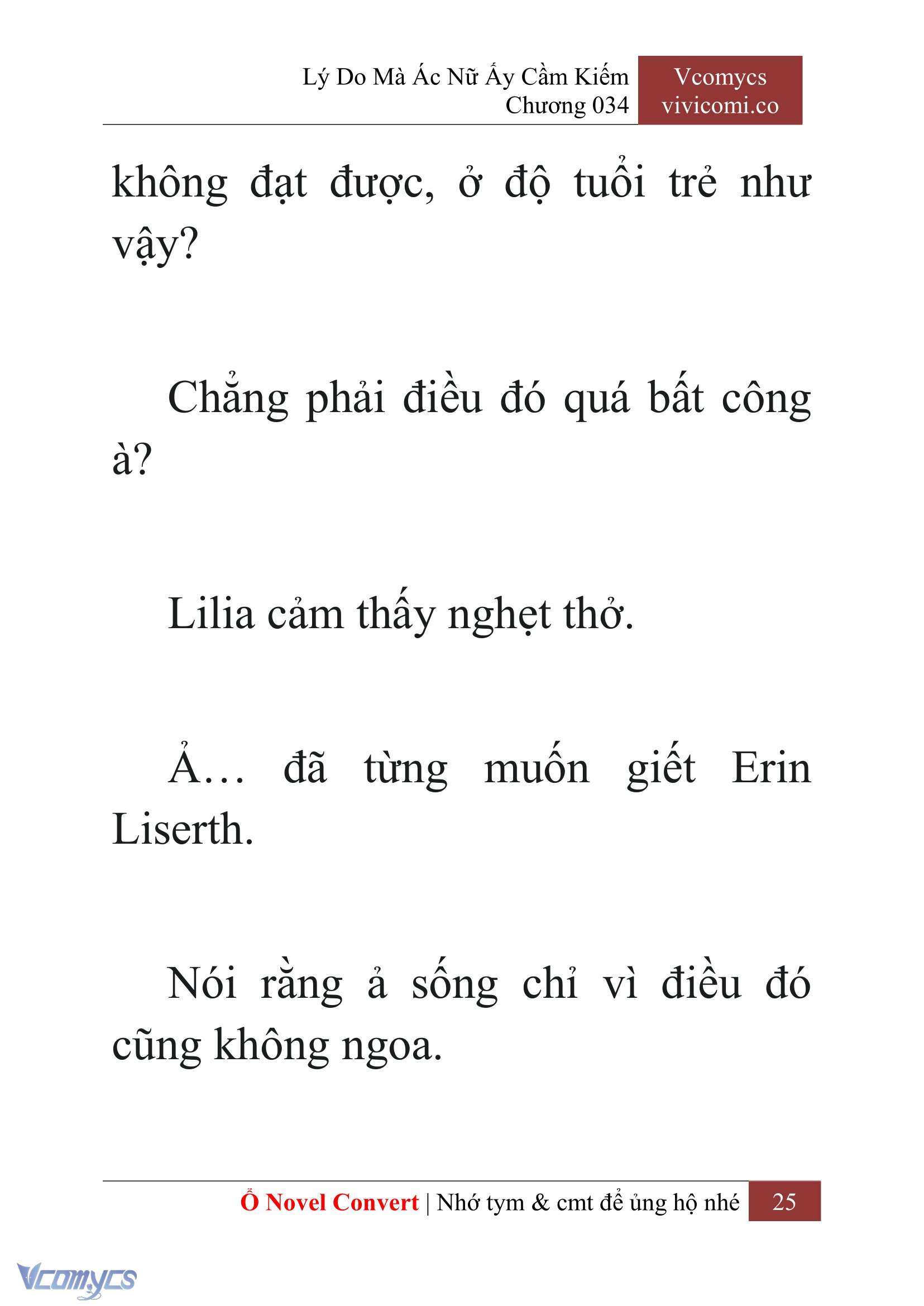 [Novel] Lý Do Mà Ác Nữ Ấy Cầm Kiếm Chap 34 - Next Chap 35