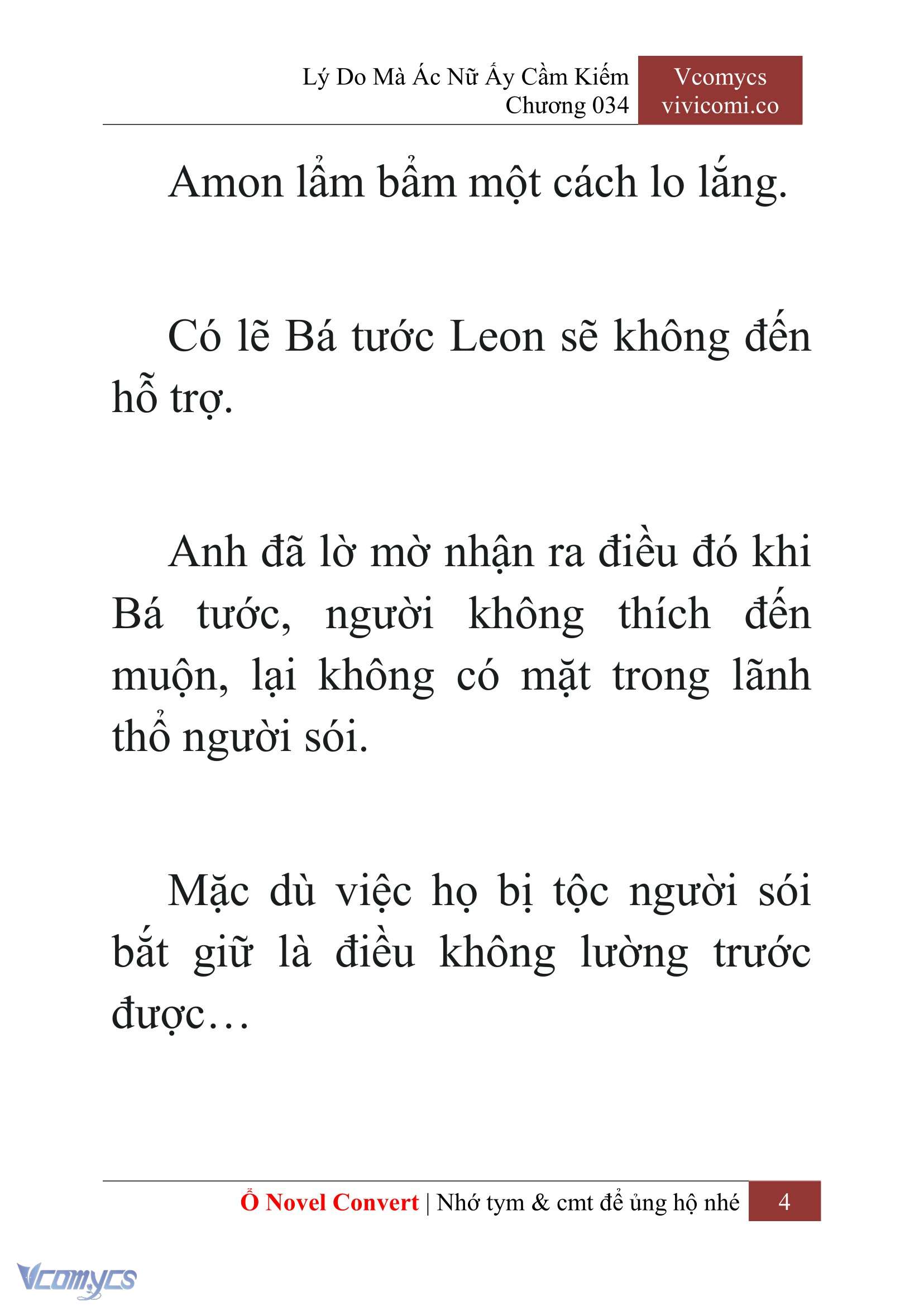[Novel] Lý Do Mà Ác Nữ Ấy Cầm Kiếm Chap 34 - Next Chap 35
