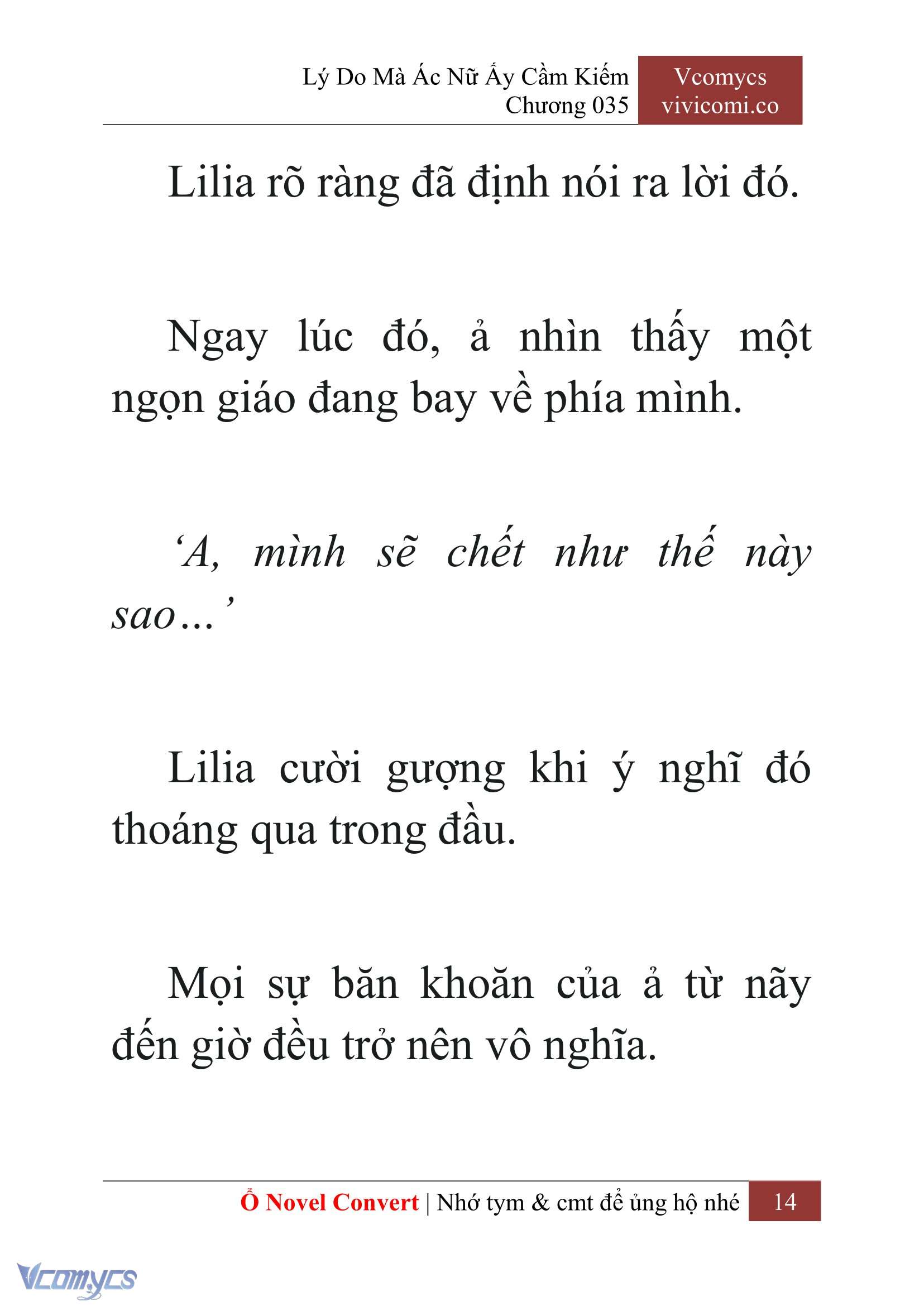 [Novel] Lý Do Mà Ác Nữ Ấy Cầm Kiếm Chap 35 - Next Chap 36