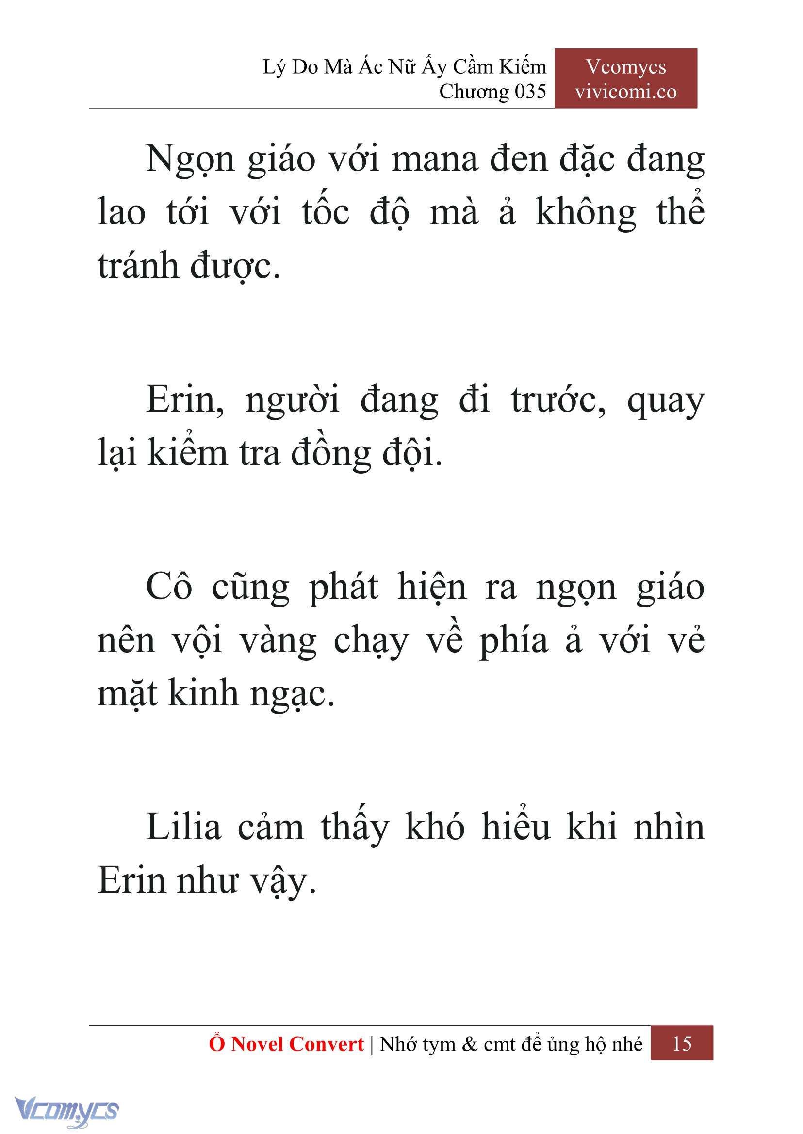 [Novel] Lý Do Mà Ác Nữ Ấy Cầm Kiếm Chap 35 - Next Chap 36