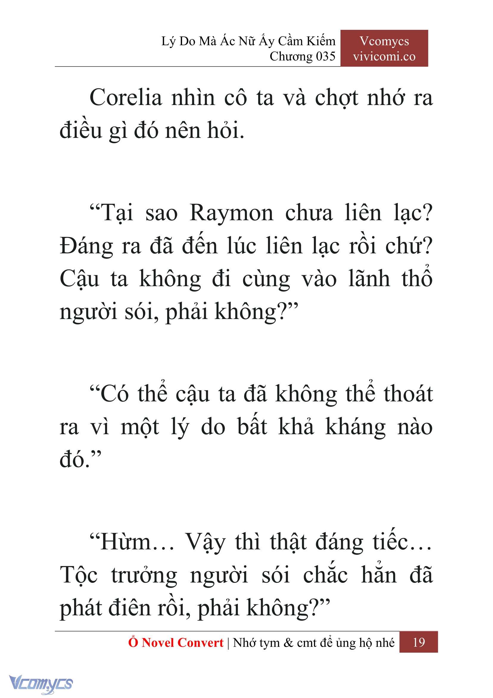 [Novel] Lý Do Mà Ác Nữ Ấy Cầm Kiếm Chap 35 - Next Chap 36