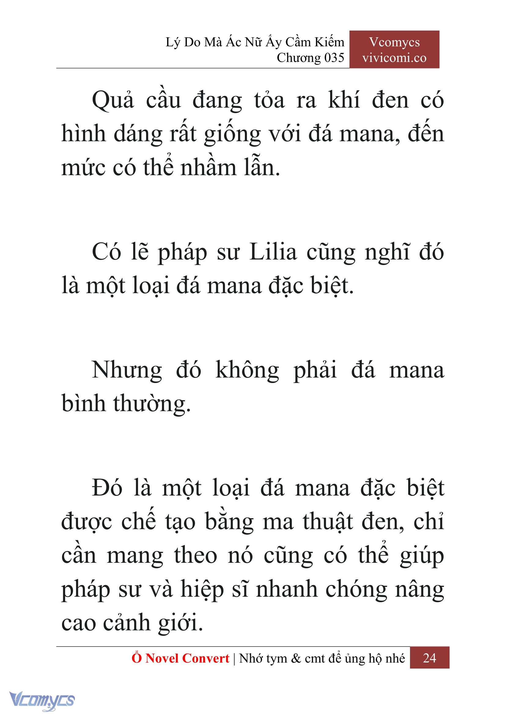 [Novel] Lý Do Mà Ác Nữ Ấy Cầm Kiếm Chap 35 - Next Chap 36