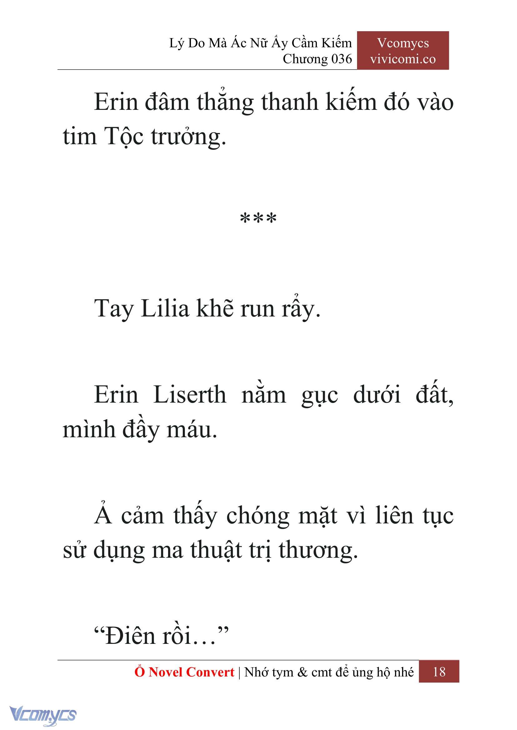 [Novel] Lý Do Mà Ác Nữ Ấy Cầm Kiếm Chap 36 - Next Chap 37