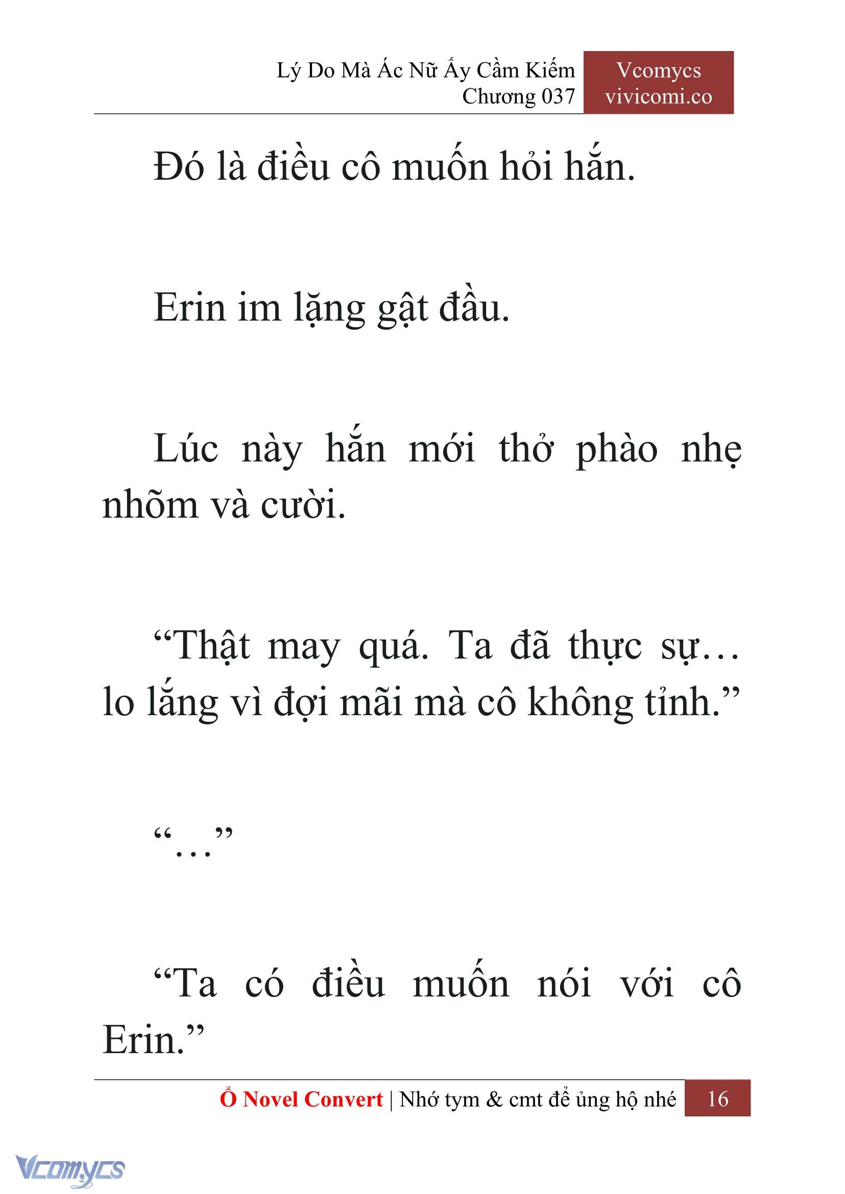 [Novel] Lý Do Mà Ác Nữ Ấy Cầm Kiếm Chap 37 - Next Chap 38