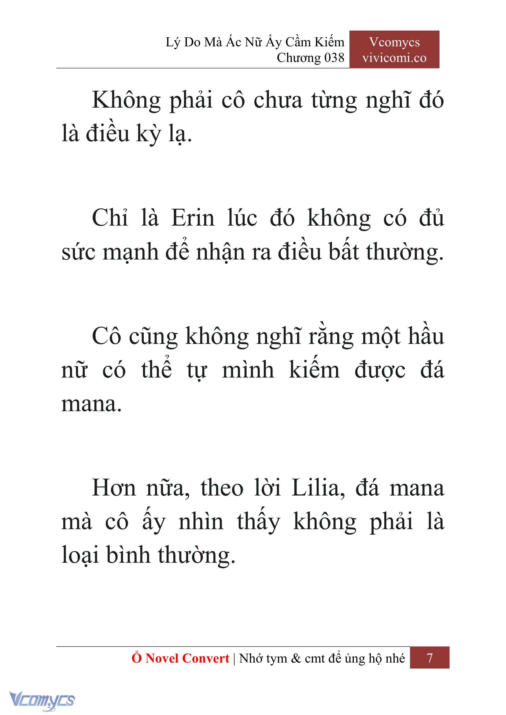 [Novel] Lý Do Mà Ác Nữ Ấy Cầm Kiếm Chap 38 - Next Chap 39