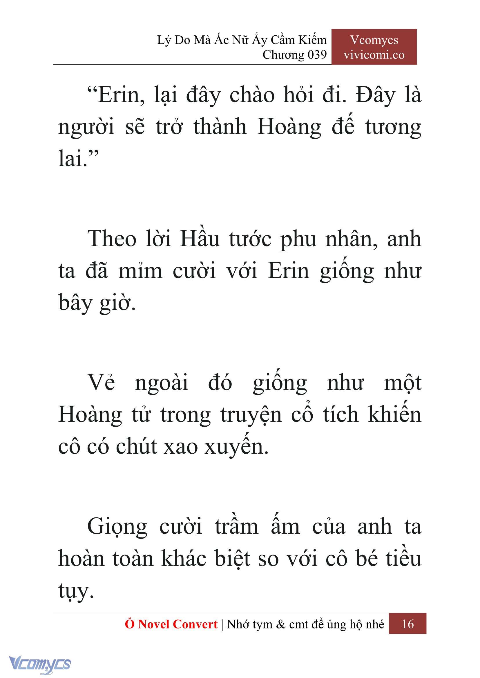 [Novel] Lý Do Mà Ác Nữ Ấy Cầm Kiếm Chap 39 - Next Chap 40