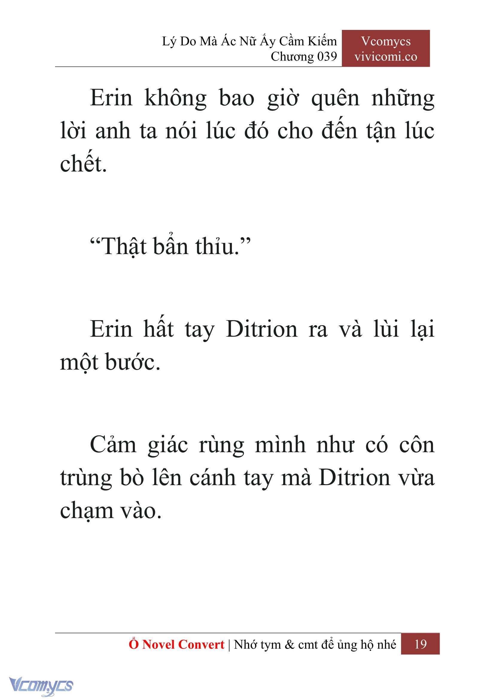 [Novel] Lý Do Mà Ác Nữ Ấy Cầm Kiếm Chap 39 - Next Chap 40