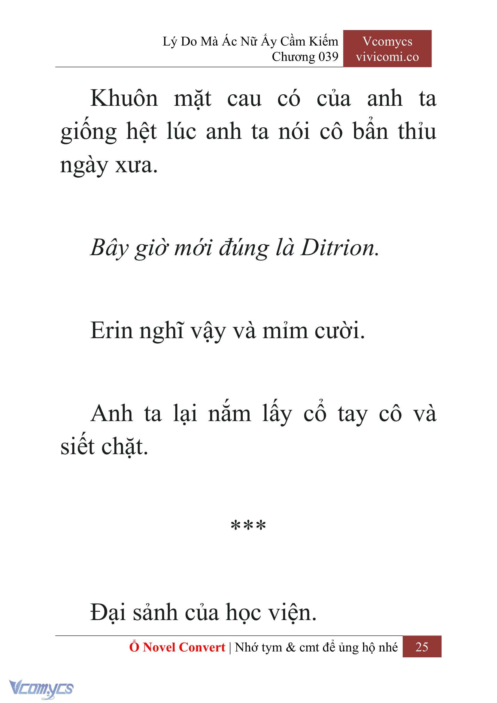 [Novel] Lý Do Mà Ác Nữ Ấy Cầm Kiếm Chap 39 - Next Chap 40