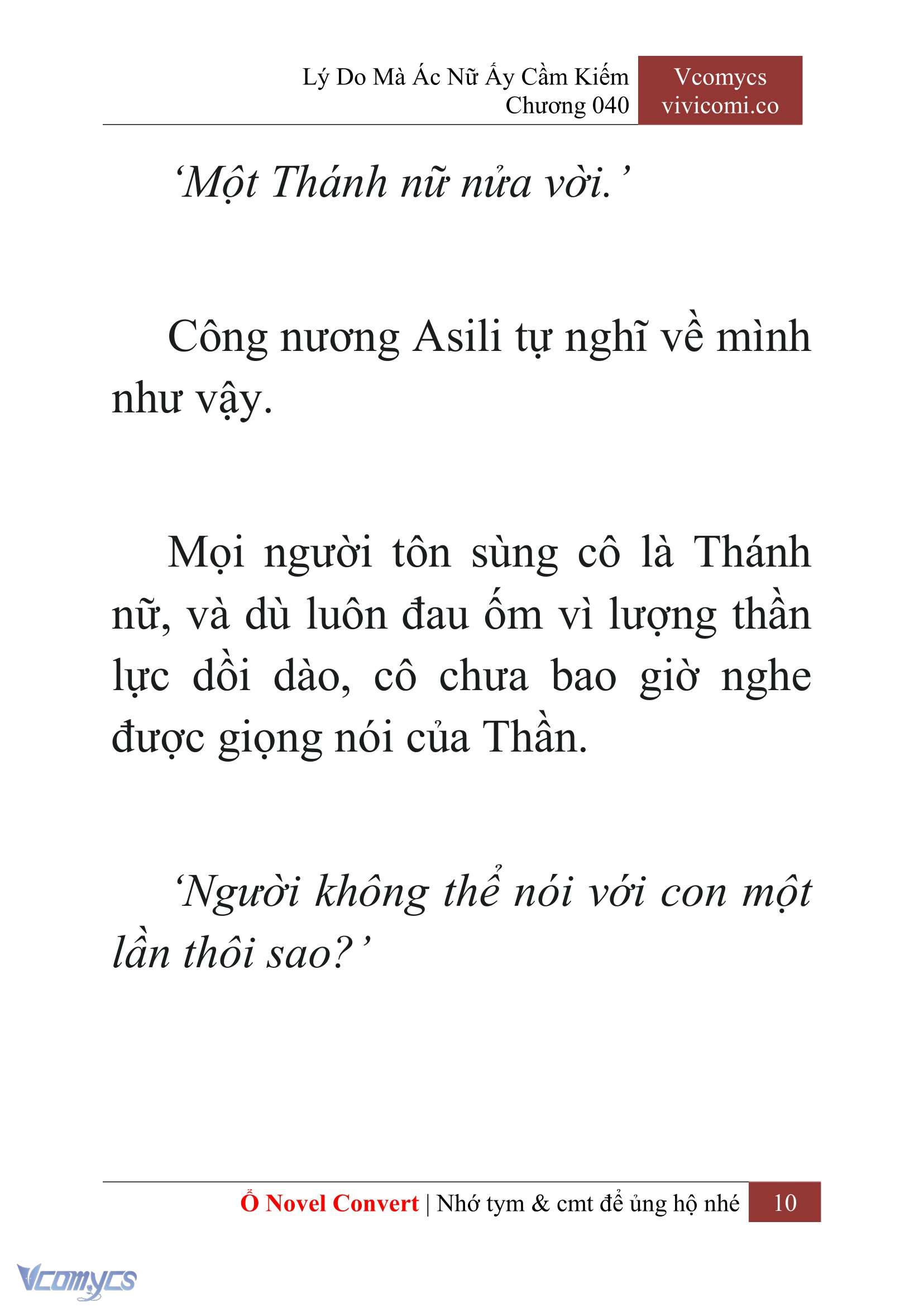 [Novel] Lý Do Mà Ác Nữ Ấy Cầm Kiếm Chap 40 - Next Chap 41