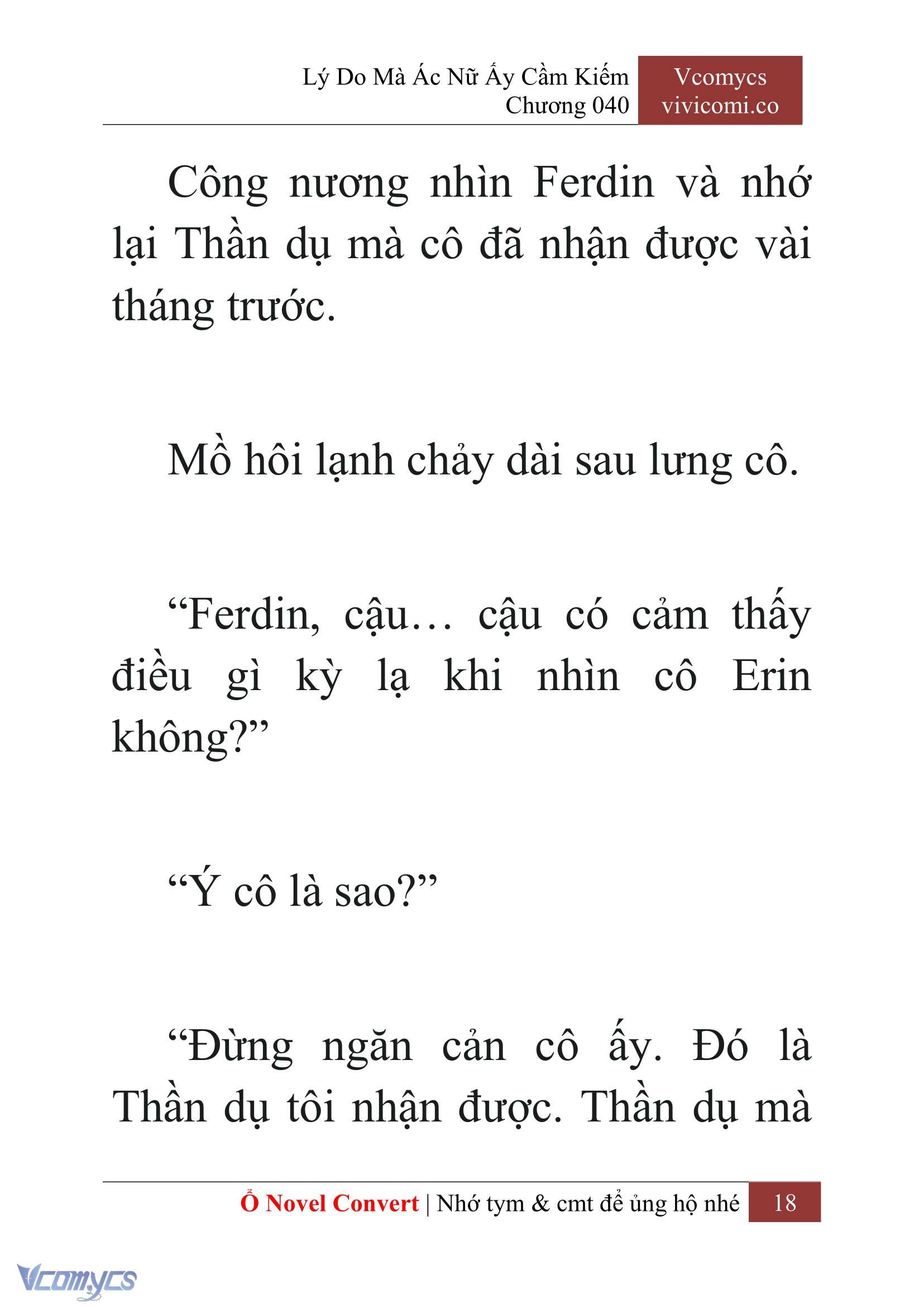 [Novel] Lý Do Mà Ác Nữ Ấy Cầm Kiếm Chap 40 - Next Chap 41