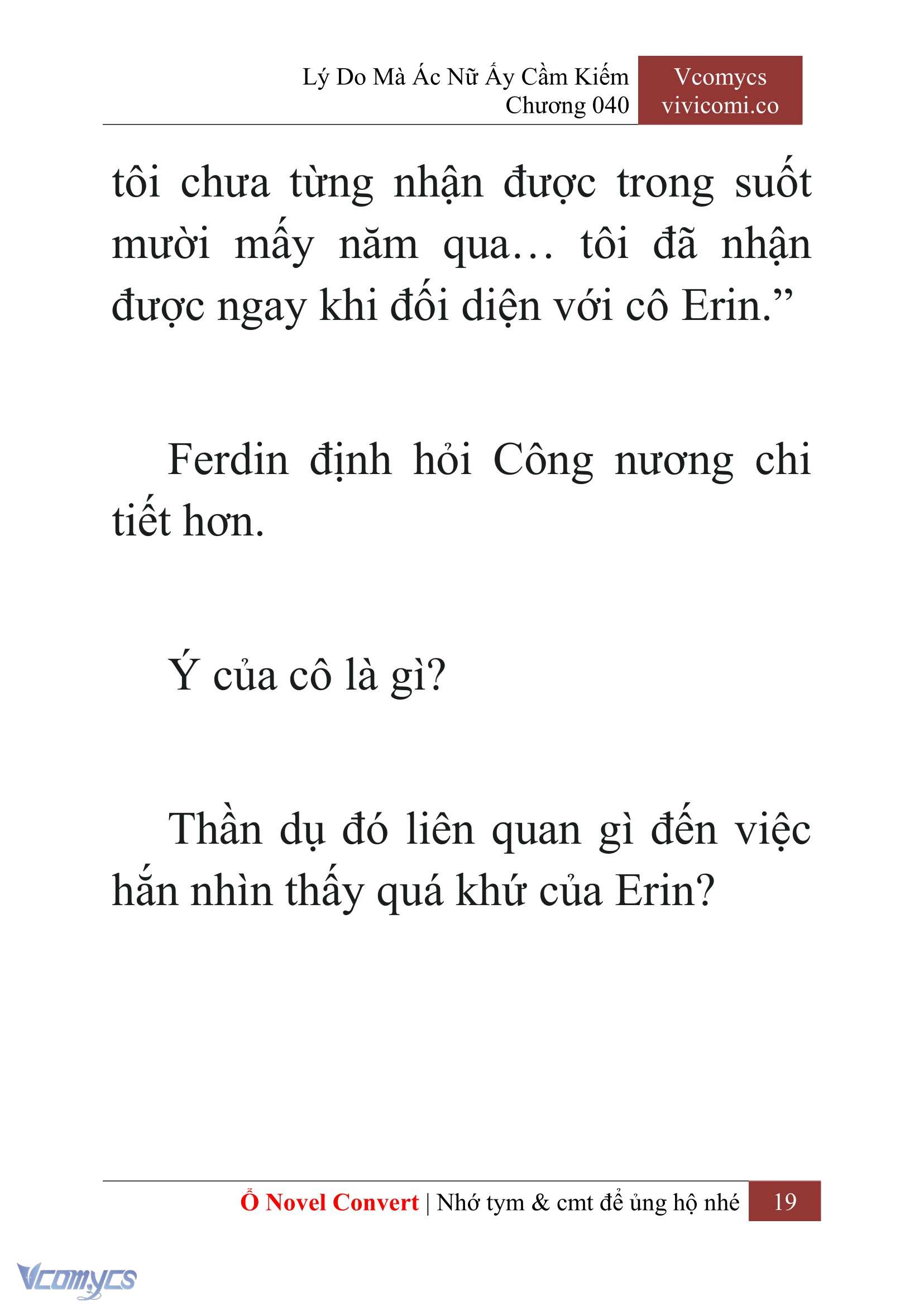 [Novel] Lý Do Mà Ác Nữ Ấy Cầm Kiếm Chap 40 - Next Chap 41
