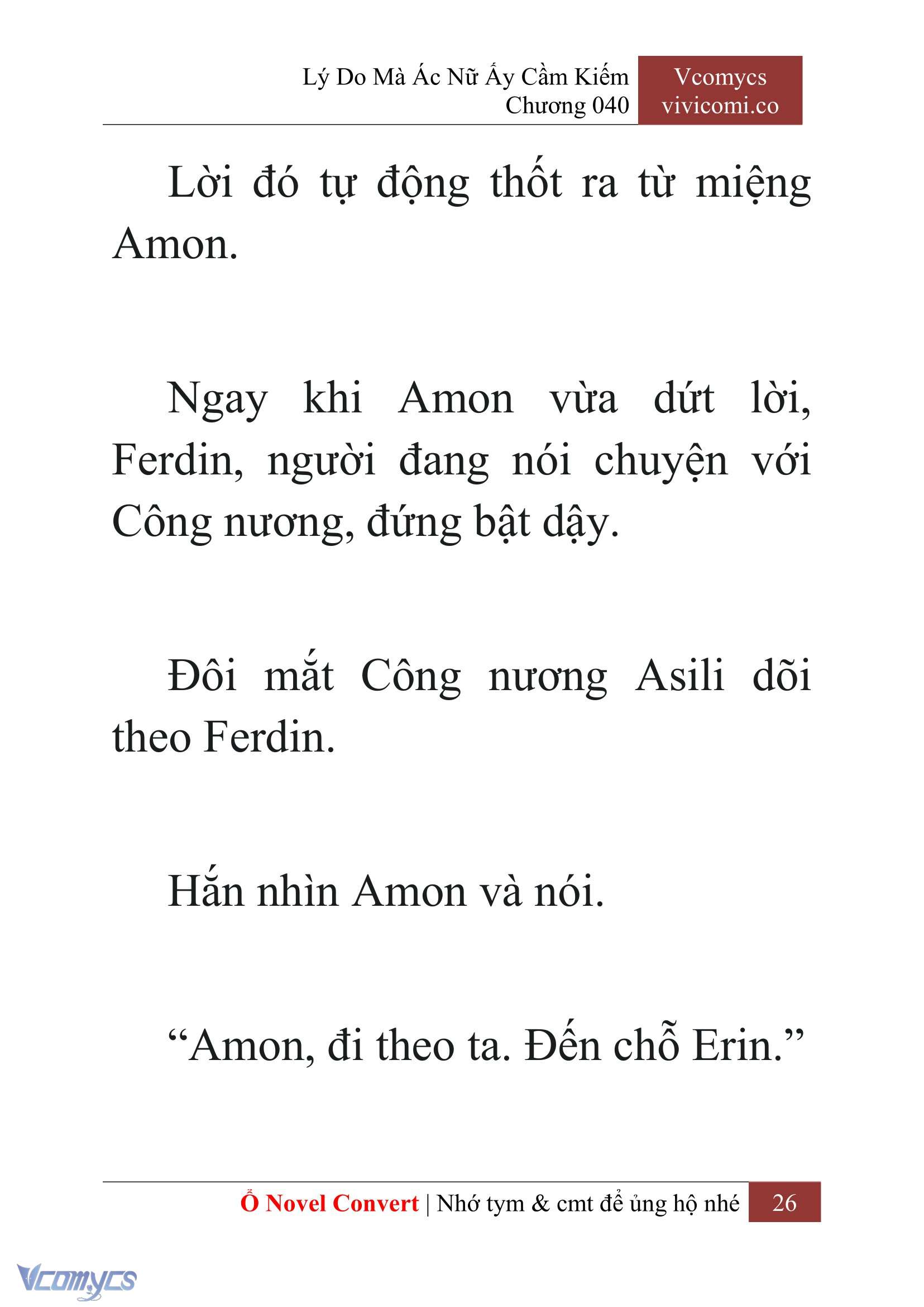 [Novel] Lý Do Mà Ác Nữ Ấy Cầm Kiếm Chap 40 - Next Chap 41