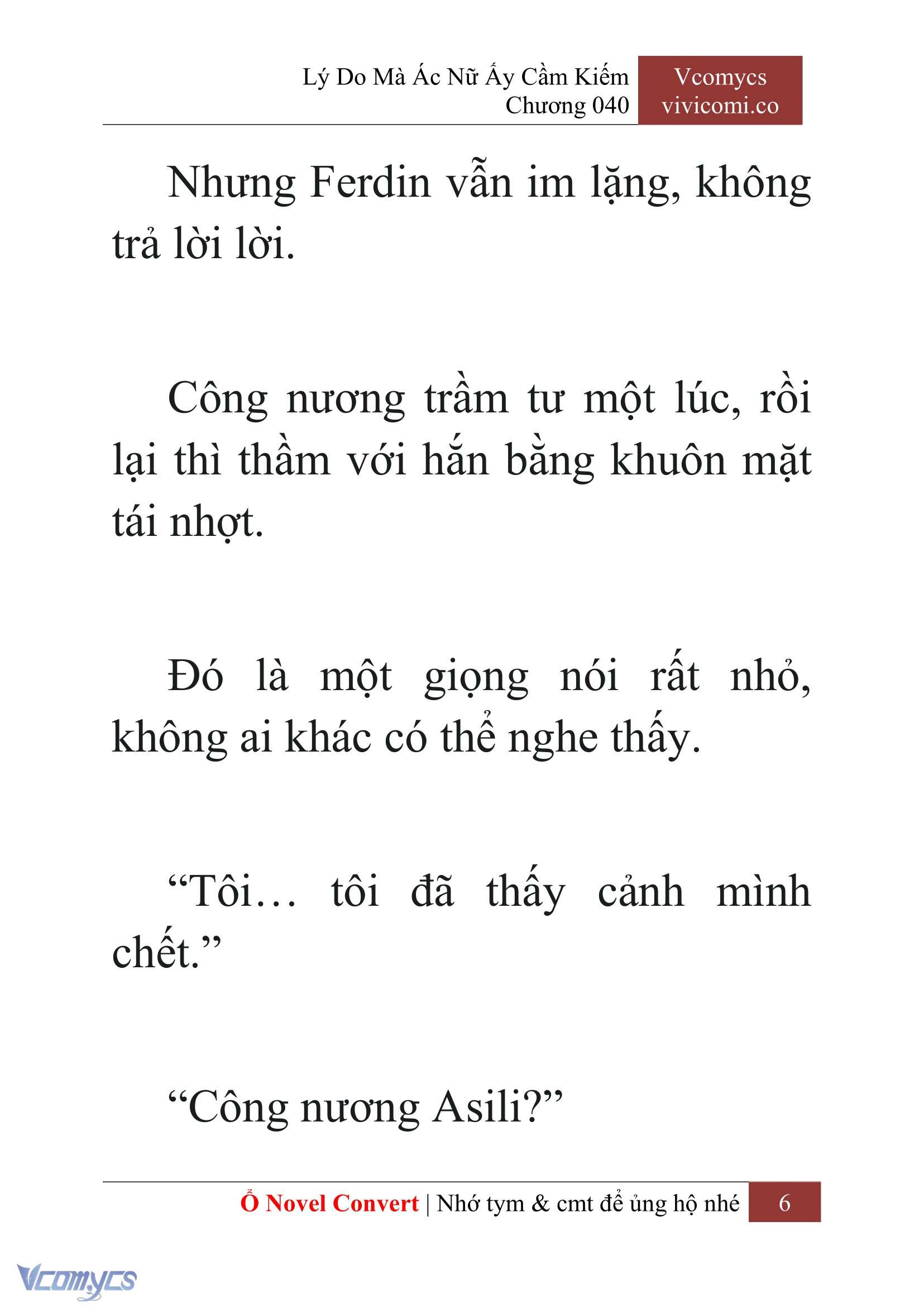 [Novel] Lý Do Mà Ác Nữ Ấy Cầm Kiếm Chap 40 - Next Chap 41