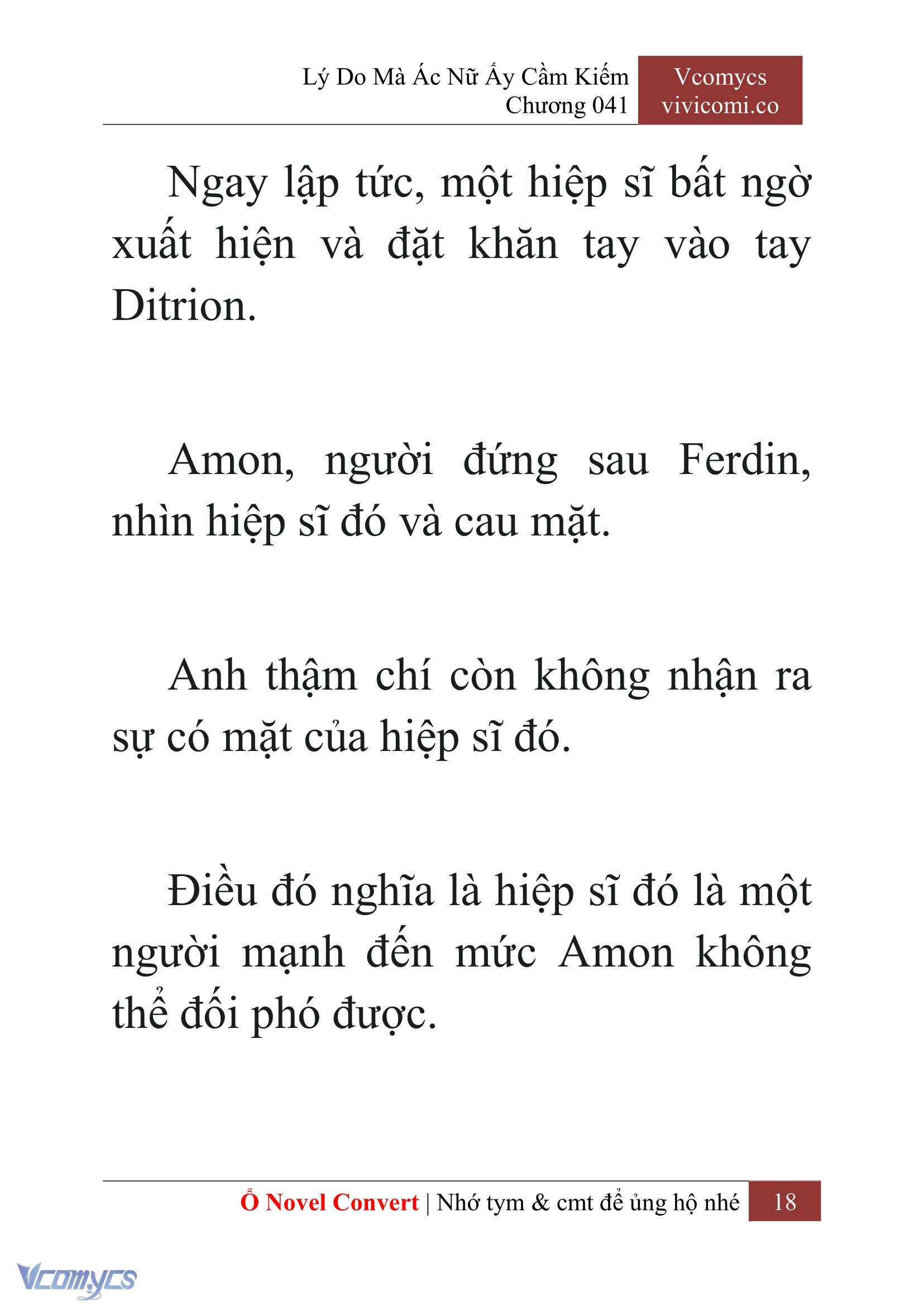 [Novel] Lý Do Mà Ác Nữ Ấy Cầm Kiếm Chap 41 - Next Chap 42