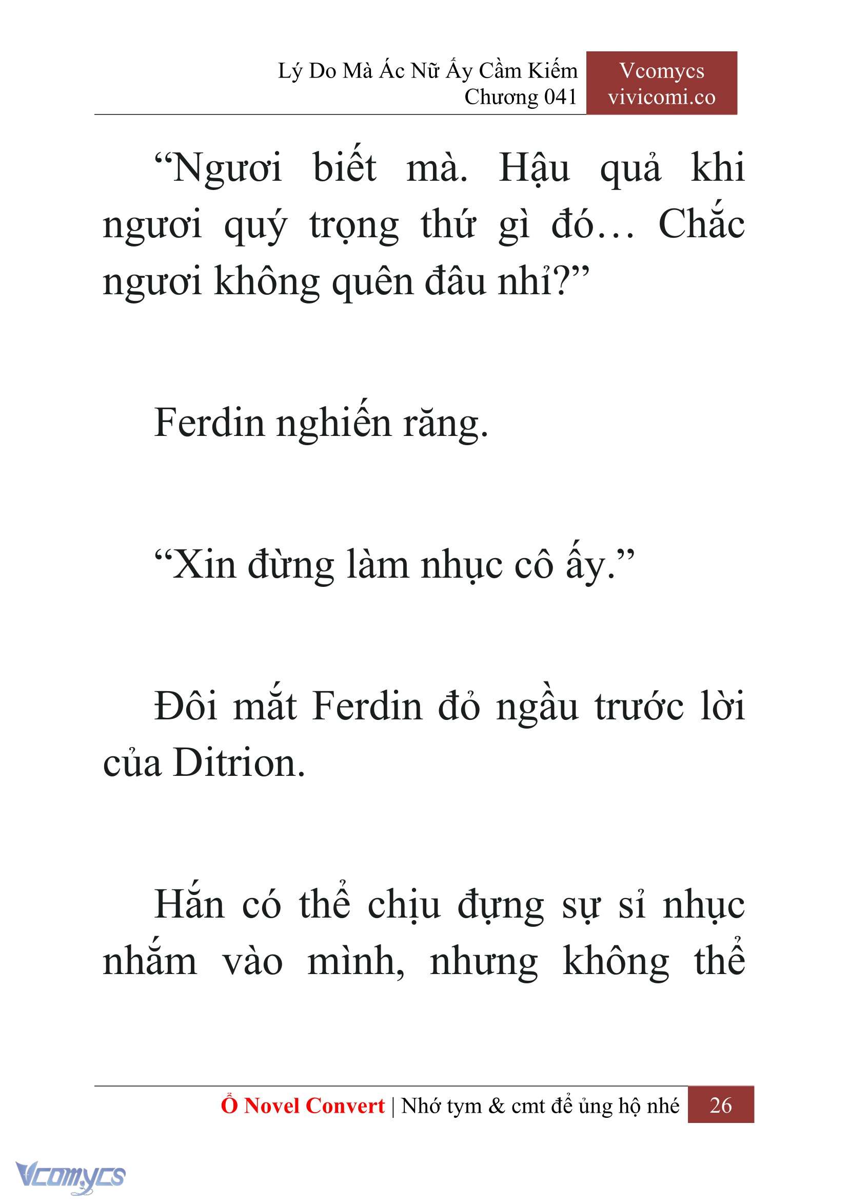 [Novel] Lý Do Mà Ác Nữ Ấy Cầm Kiếm Chap 41 - Next Chap 42
