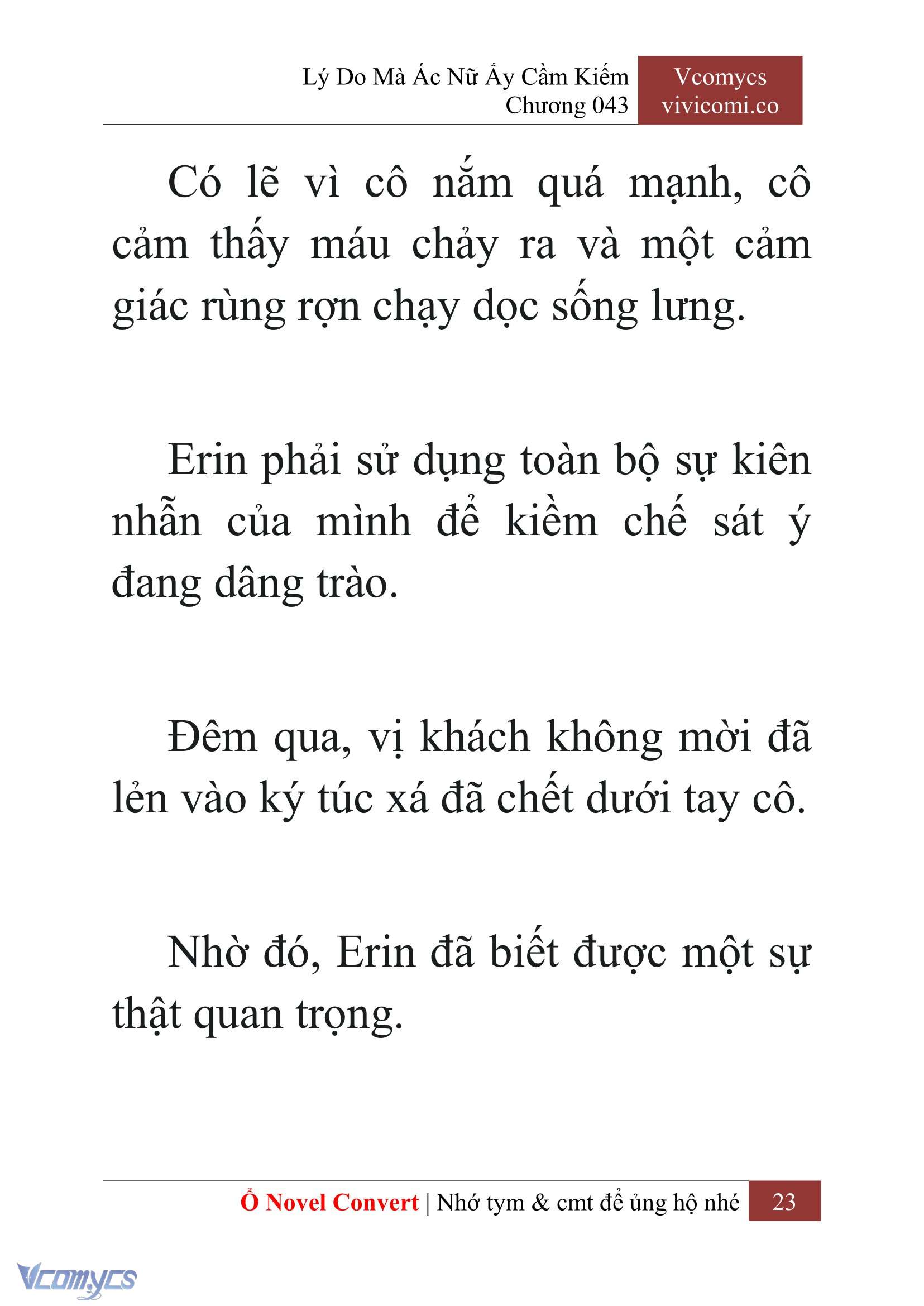 [Novel] Lý Do Mà Ác Nữ Ấy Cầm Kiếm Chap 43 - Next Chap 44