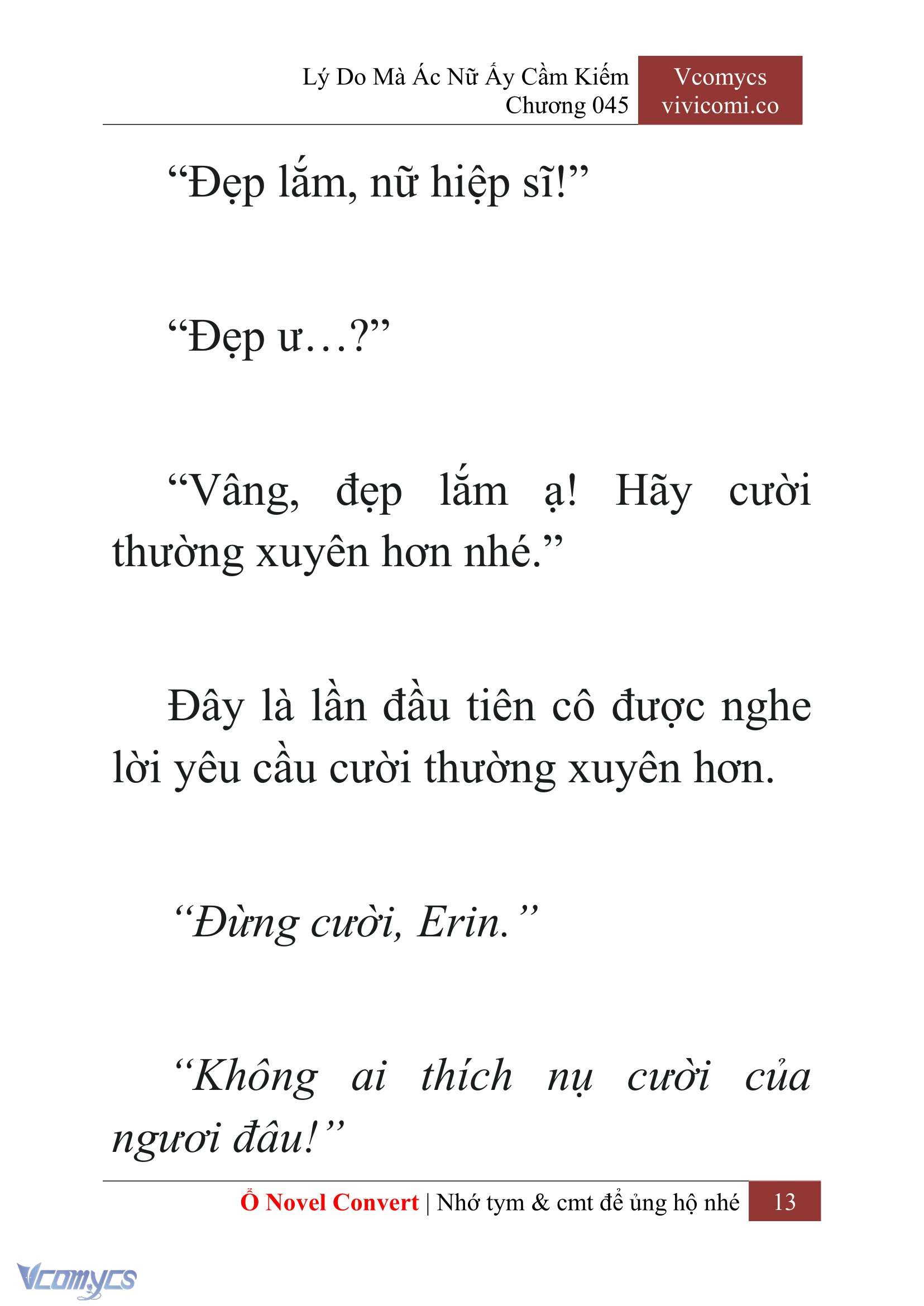 [Novel] Lý Do Mà Ác Nữ Ấy Cầm Kiếm Chap 45 - Next Chap 46