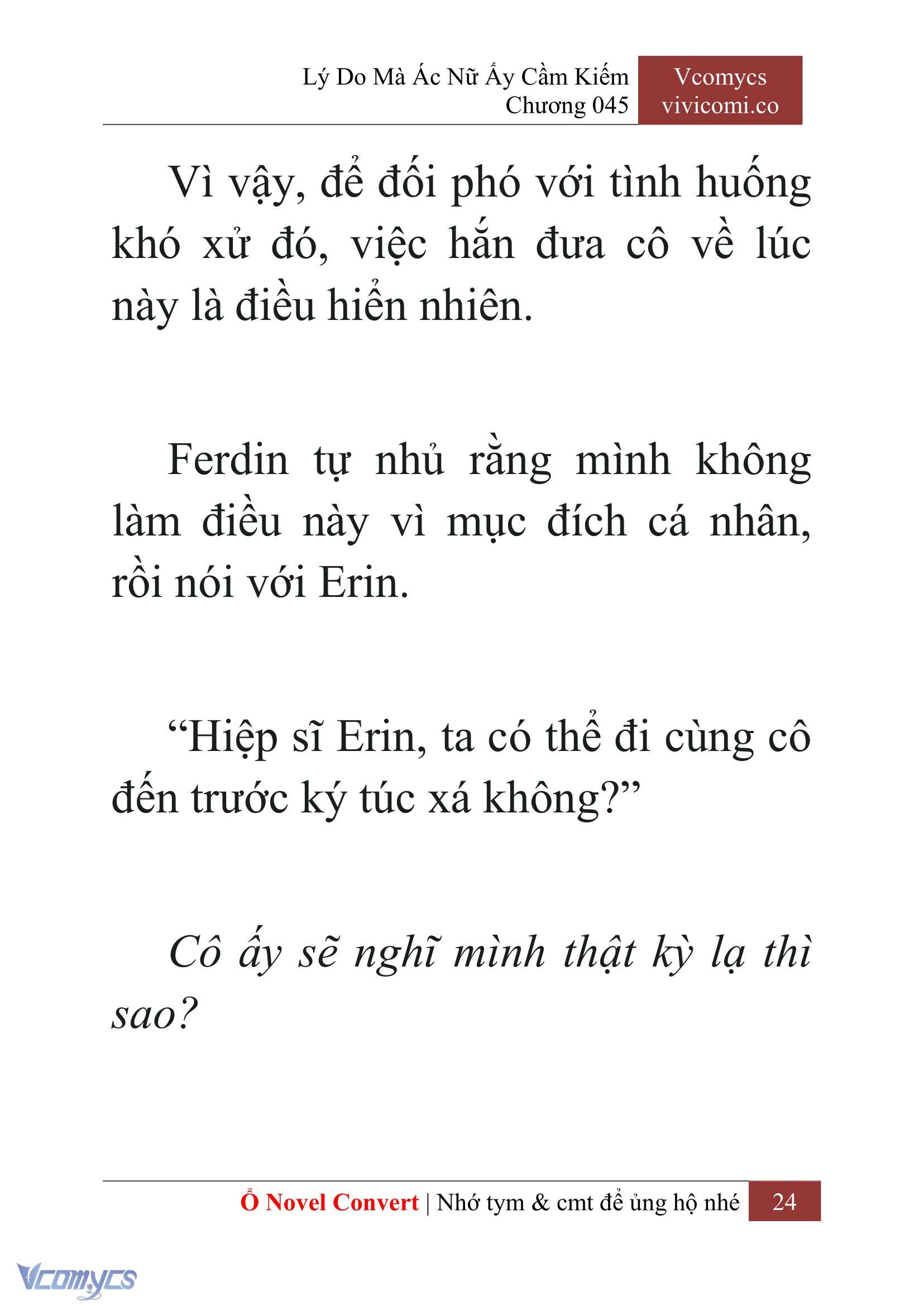 [Novel] Lý Do Mà Ác Nữ Ấy Cầm Kiếm Chap 45 - Next Chap 46