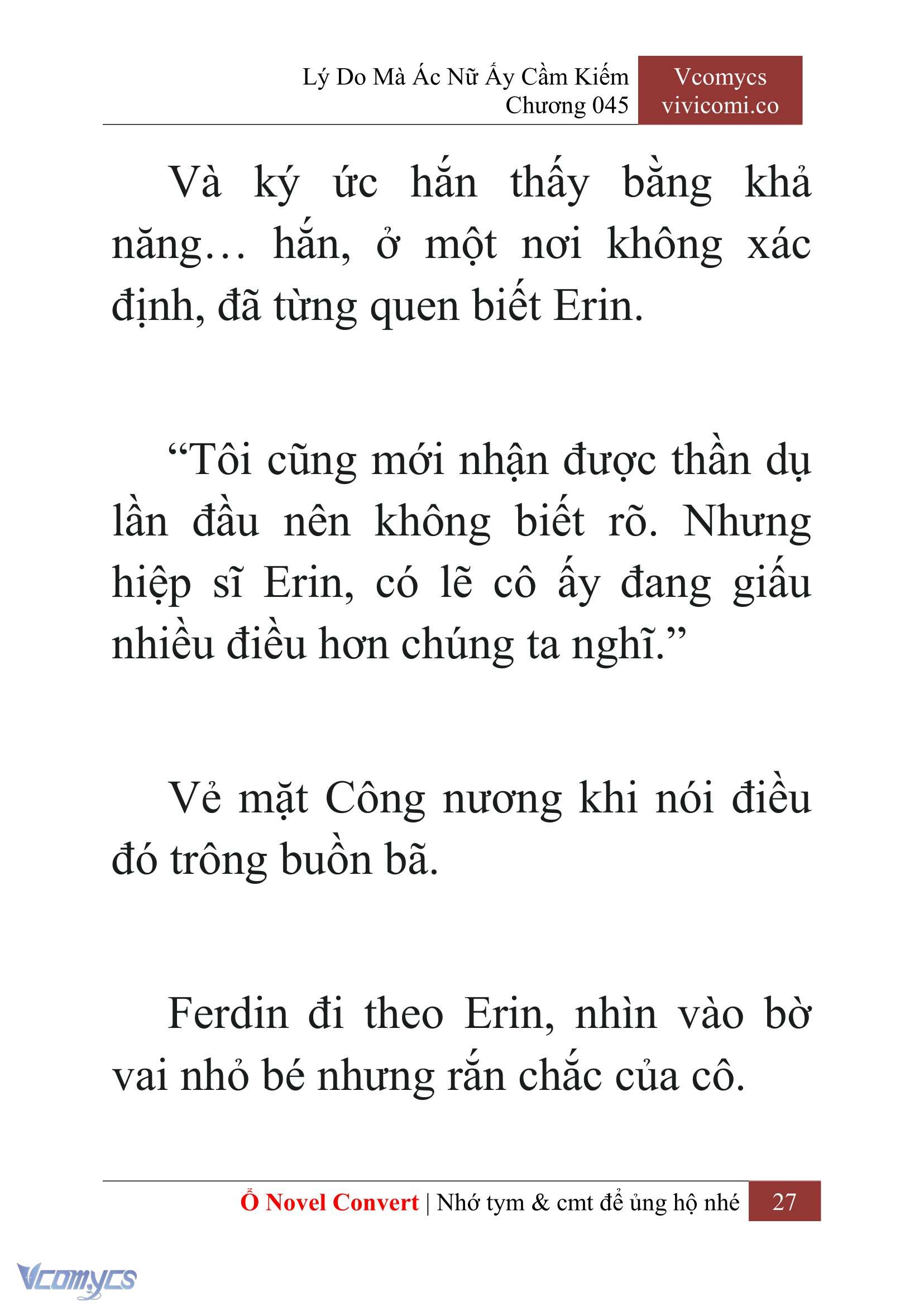 [Novel] Lý Do Mà Ác Nữ Ấy Cầm Kiếm Chap 45 - Next Chap 46