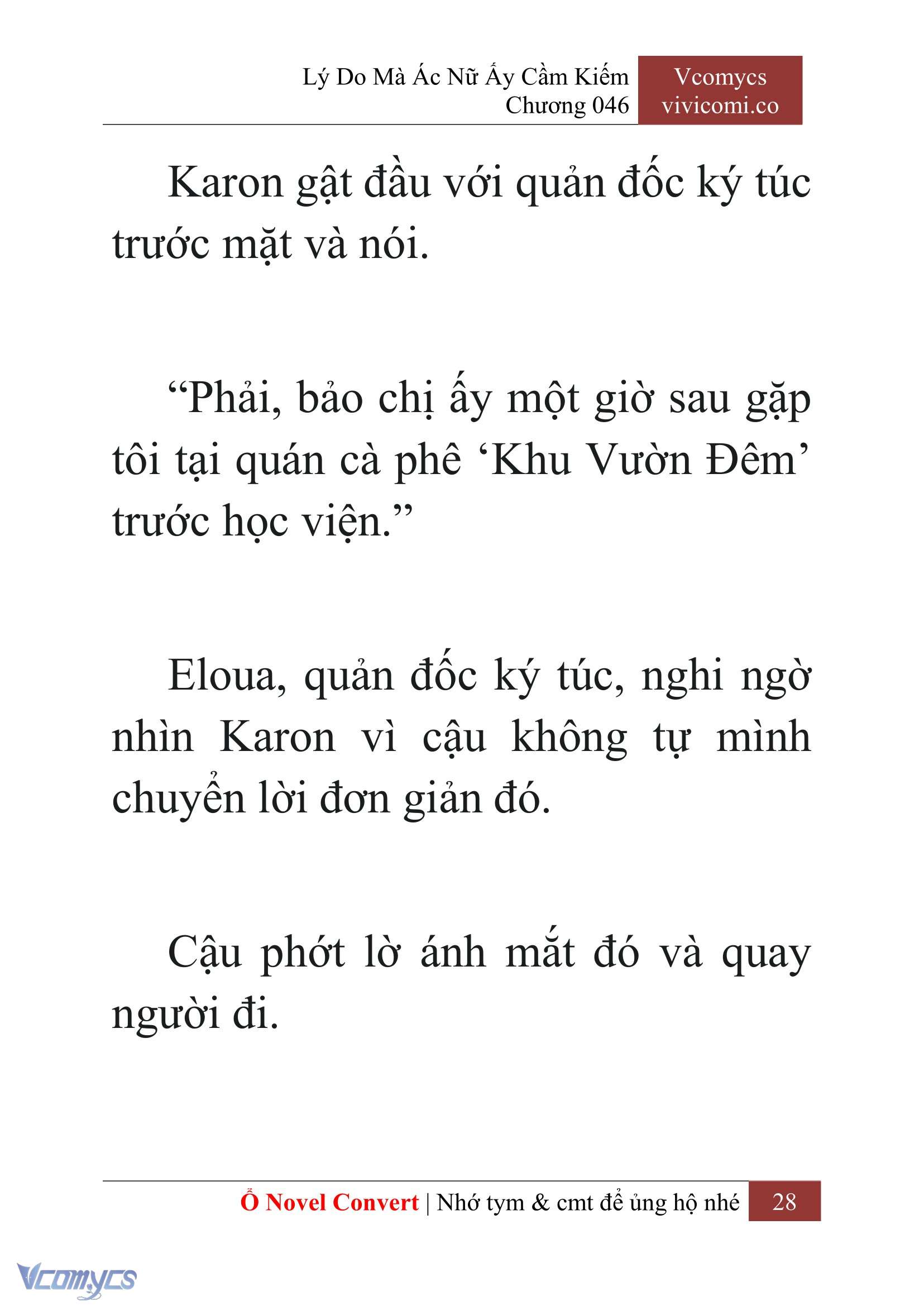 [Novel] Lý Do Mà Ác Nữ Ấy Cầm Kiếm Chap 46 - Next Chap 47